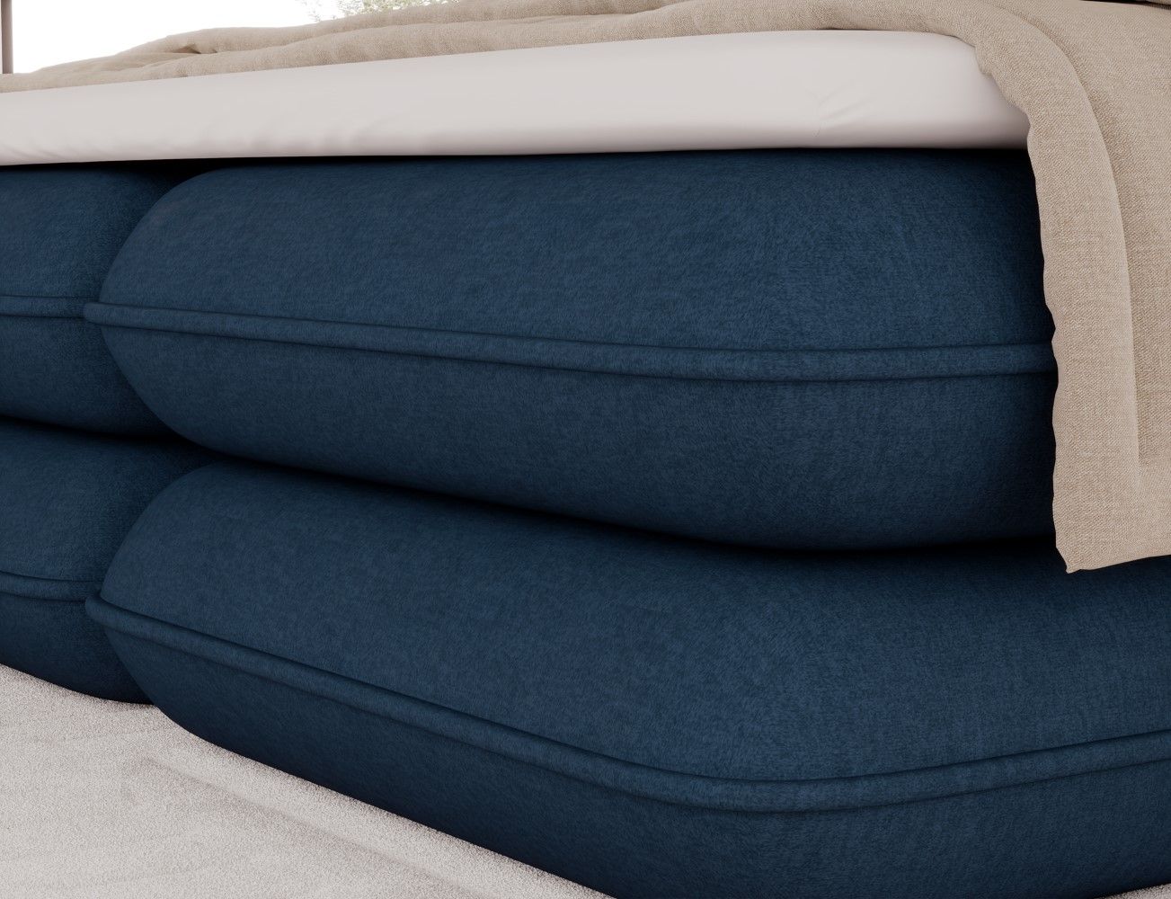 Boxspringbett Tonila von Eltap – Monolith Samthaptik | Bettkasten |Topper