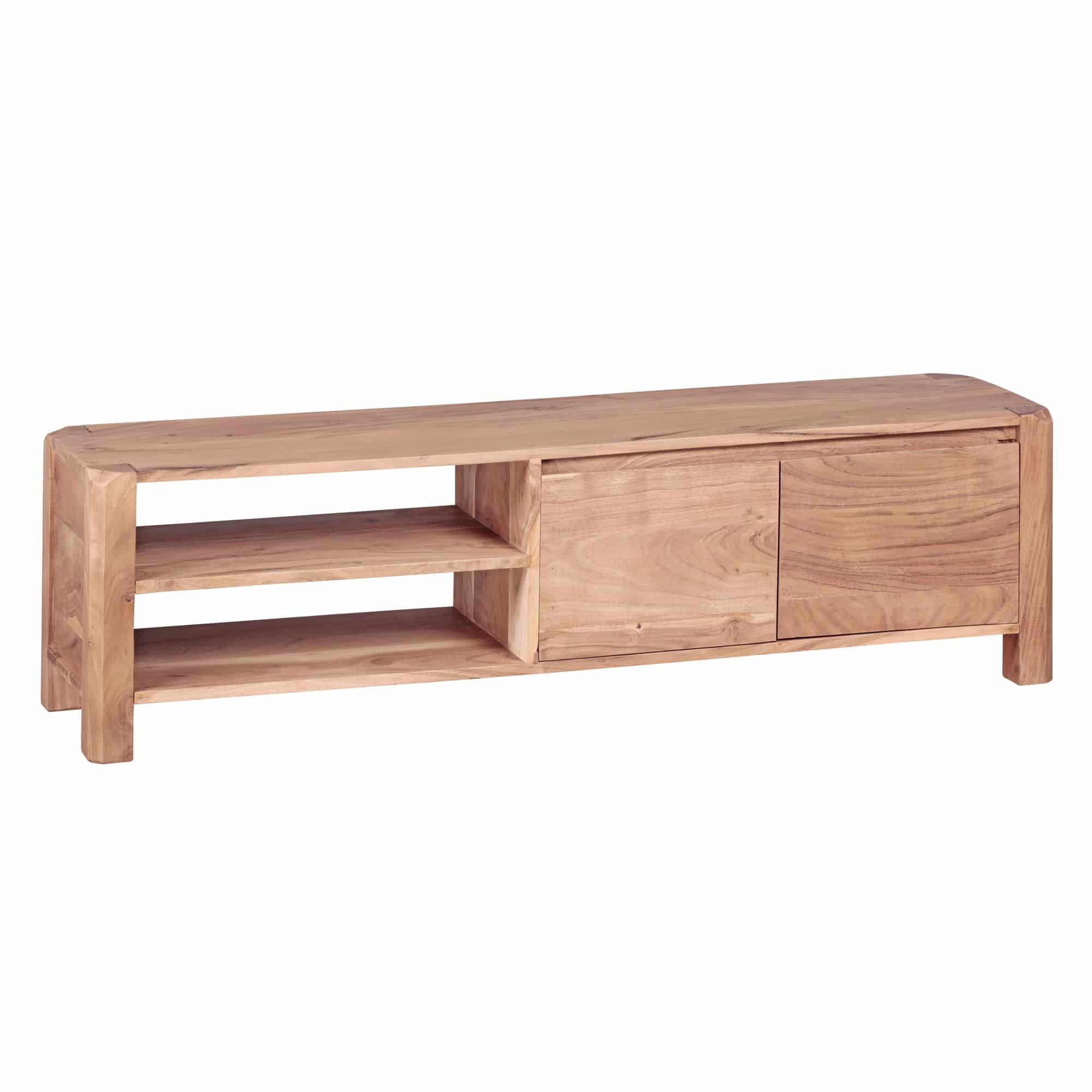 Lowboard BOHA Massivholz Akazie Kommode 140 cm TV-Board Ablage-Fächer Landhaus-Stil Unterschrank 40 cm TV-Möbel Lowboard BOHA Massivholz Akazie Kommode 140 cm TV-Board Ablage-Fächer Landhaus-Stil Unterschrank 40 cm TV-Möbel