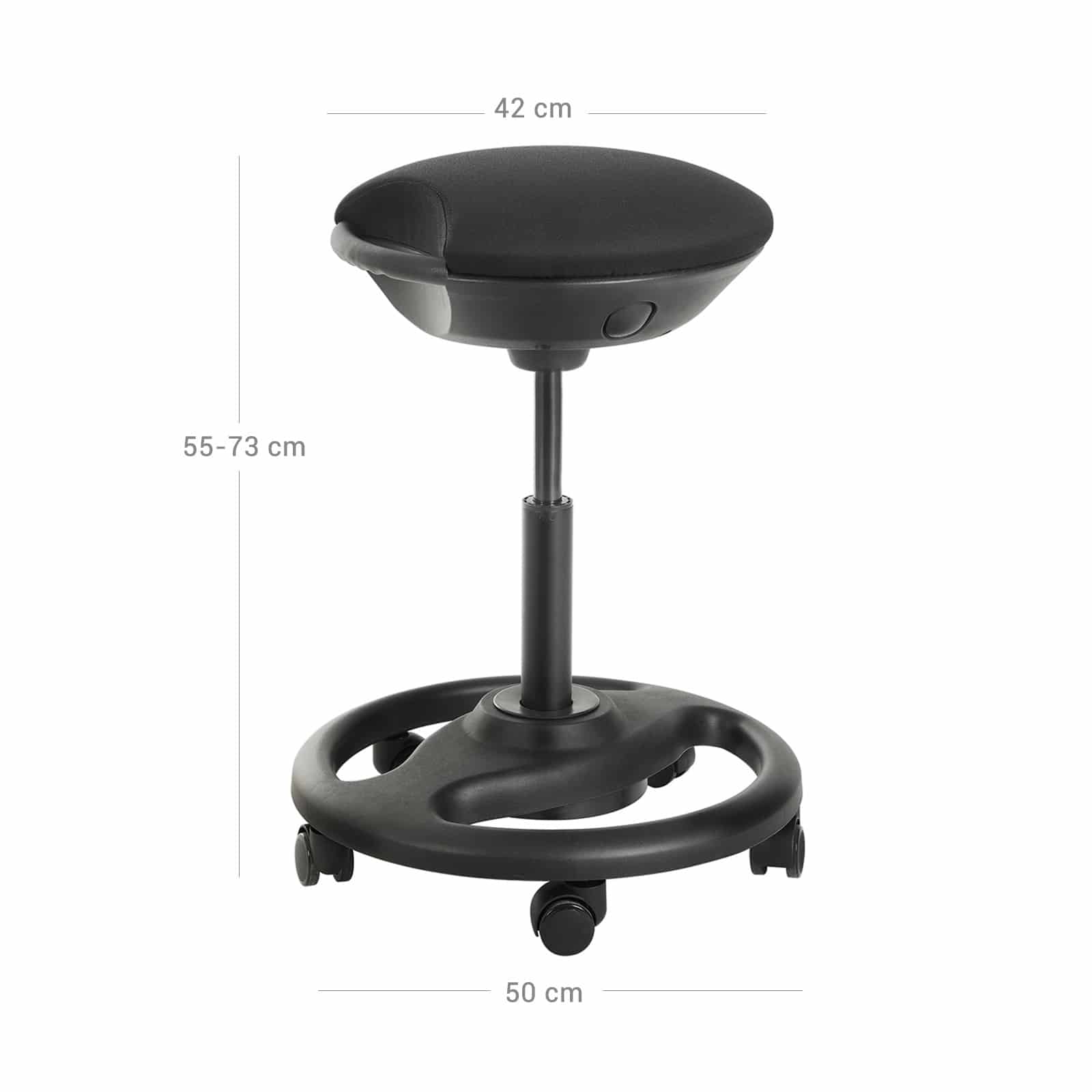 Ergonomischer Arbeitshocker höhenverstellbar-OSC06BK Ergonomischer Arbeitshocker höhenverstellbar-OSC06BK