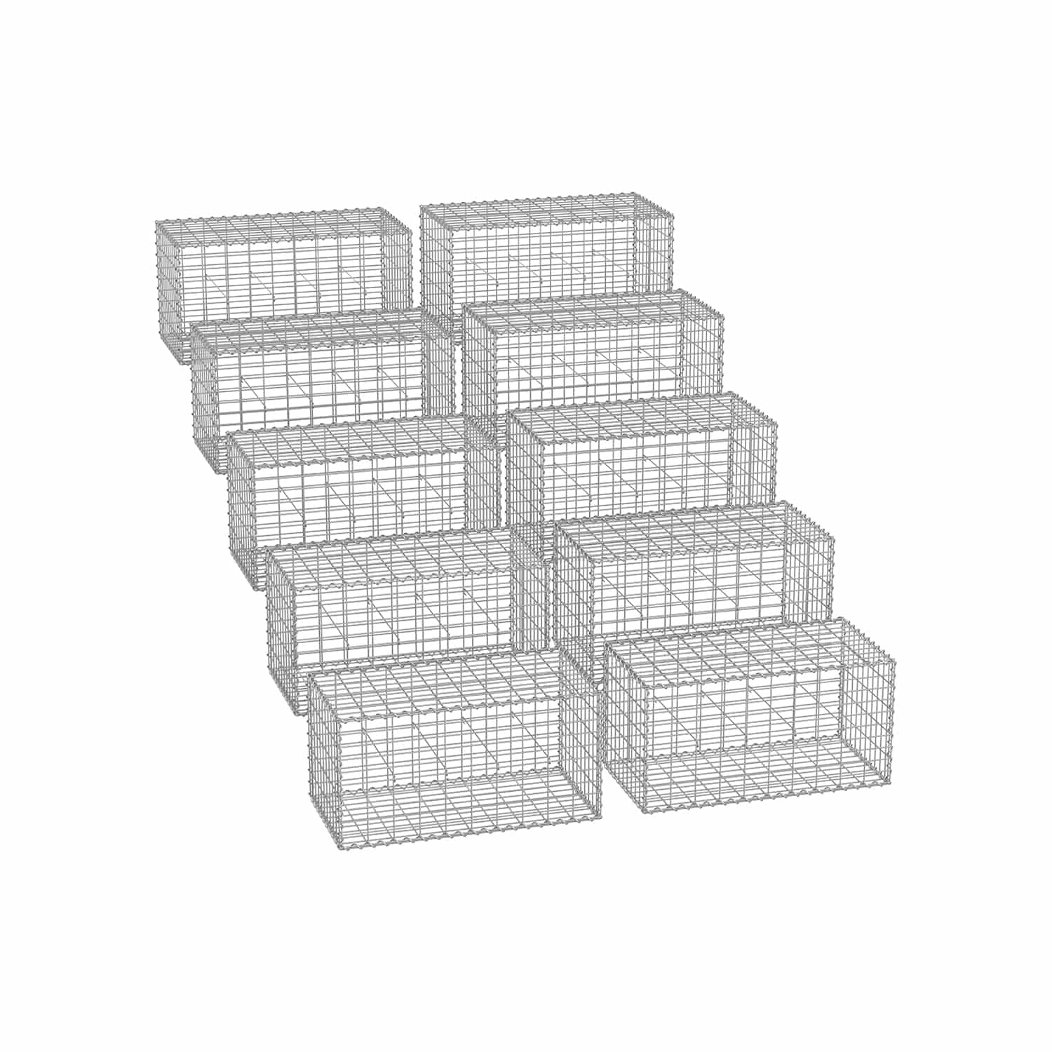 Drahtkorb mit 5 x 10 cm Maschenweite für Steine 10er Set-B34GGB055V1 Drahtkorb mit 5 x 10 cm Maschenweite für Steine 10er Set-B34GGB055V1