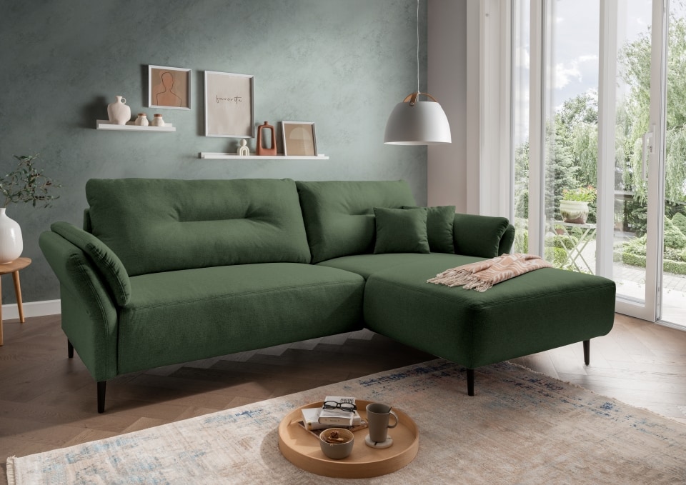 Benformato_Piatelli_2-REC_7153_F08-1 Benformato Piatelli – Moosgrünes Ecksofa in Luxus-Mikrofaser mit Flexibilität