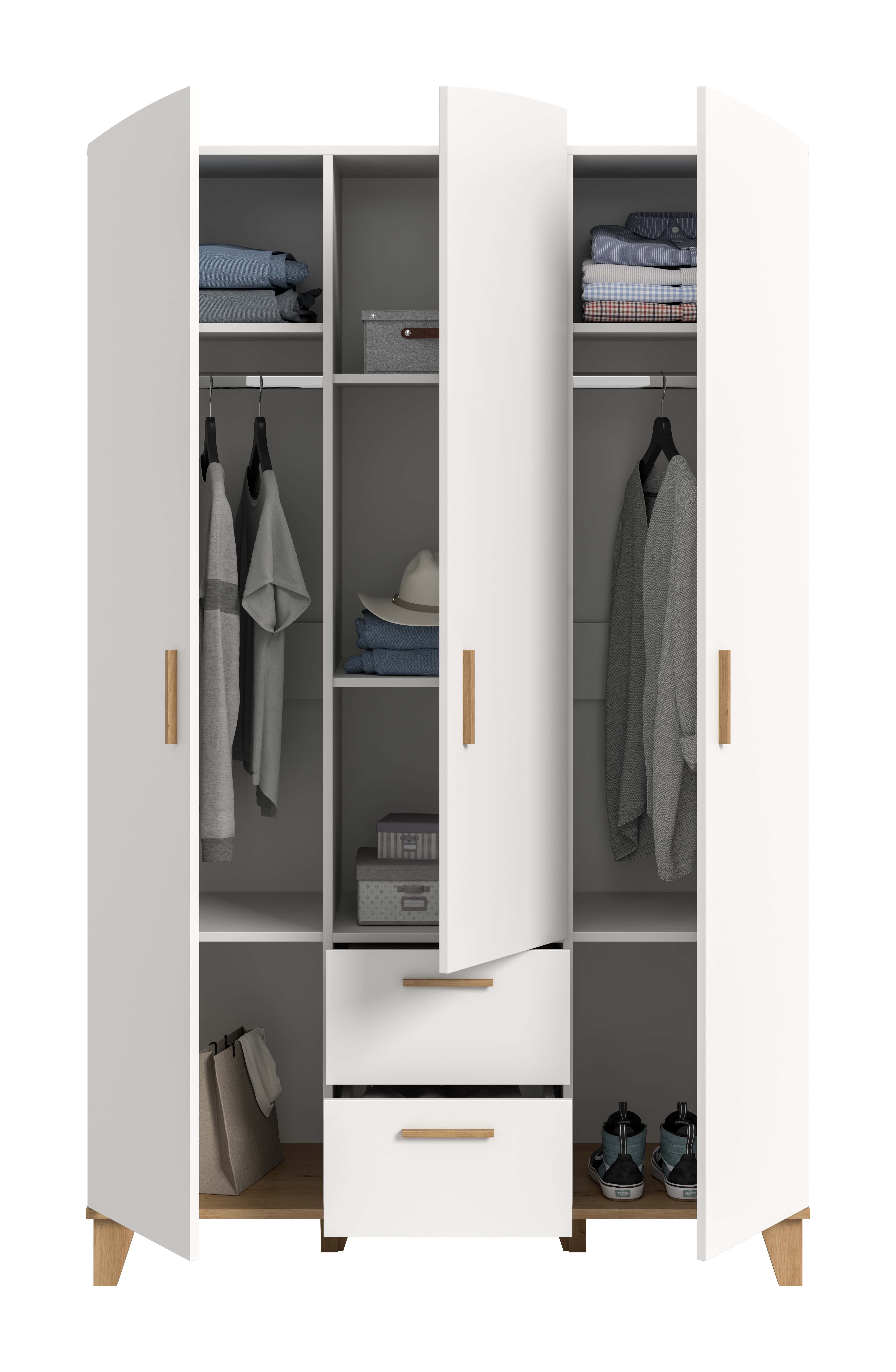 Stella Kleiderschrank 3-türig