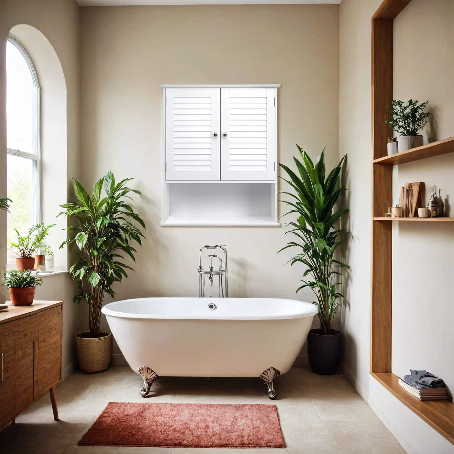 Badezimmerschrank, Wandschrank, Medizinschrank mit verstellbarem Einlegeboden Badezimmerschrank, Wandschrank, Medizinschrank mit verstellbarem Einlegeboden