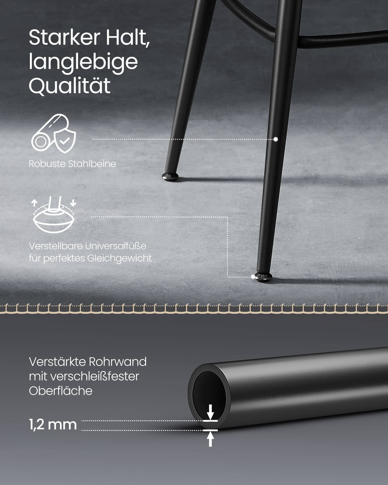 EKHO Kollektion - Barstuhl 2er Set mit Rückenlehne drehbar tintenschwarz EKHO Kollektion - Barstuhl 2er Set mit Rückenlehne drehbar tintenschwarz