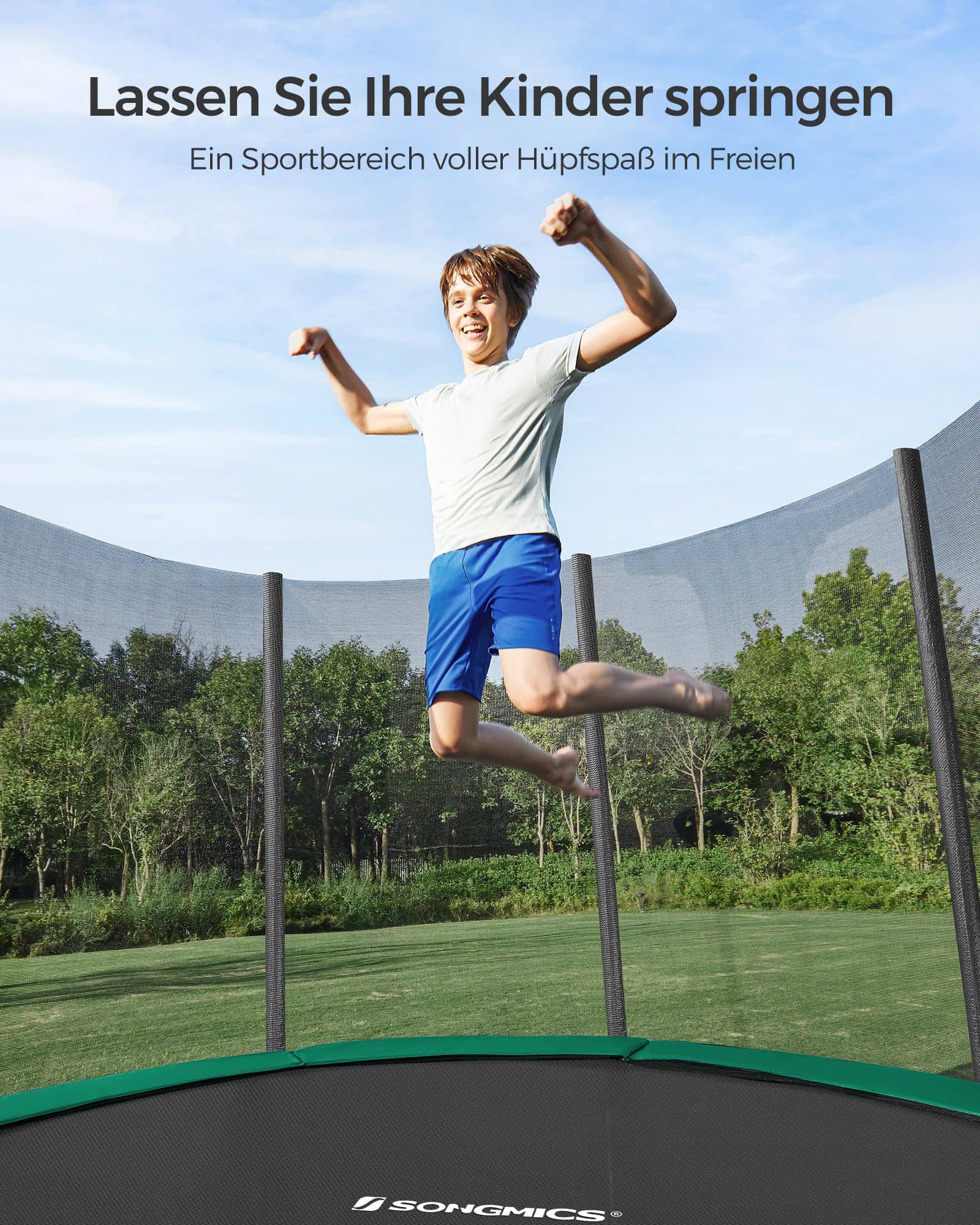 Trampolin Ø 366 cm schwarz-grün-B34STR12GNV1 Trampolin Ø 366 cm schwarz-grün-B34STR12GNV1