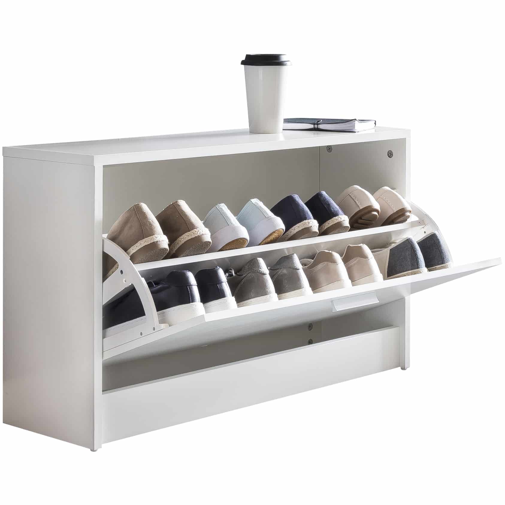 45765-WOHNLING-Schuhbank-ZOEY-mit-Sitzflaeche-Weiss-Schuhkipper-Holz-80-x-47-x-24-cm-Flurbank-klein-geschlossen-Sitzbank-schmal-Flur-mit-Stauraum-Schuhschrank-einzeln-Garderobenban Schuhbank SPLIT mit Sitzfläche Weiß Schuhkipper Holz 80 x 47 x 24 cm