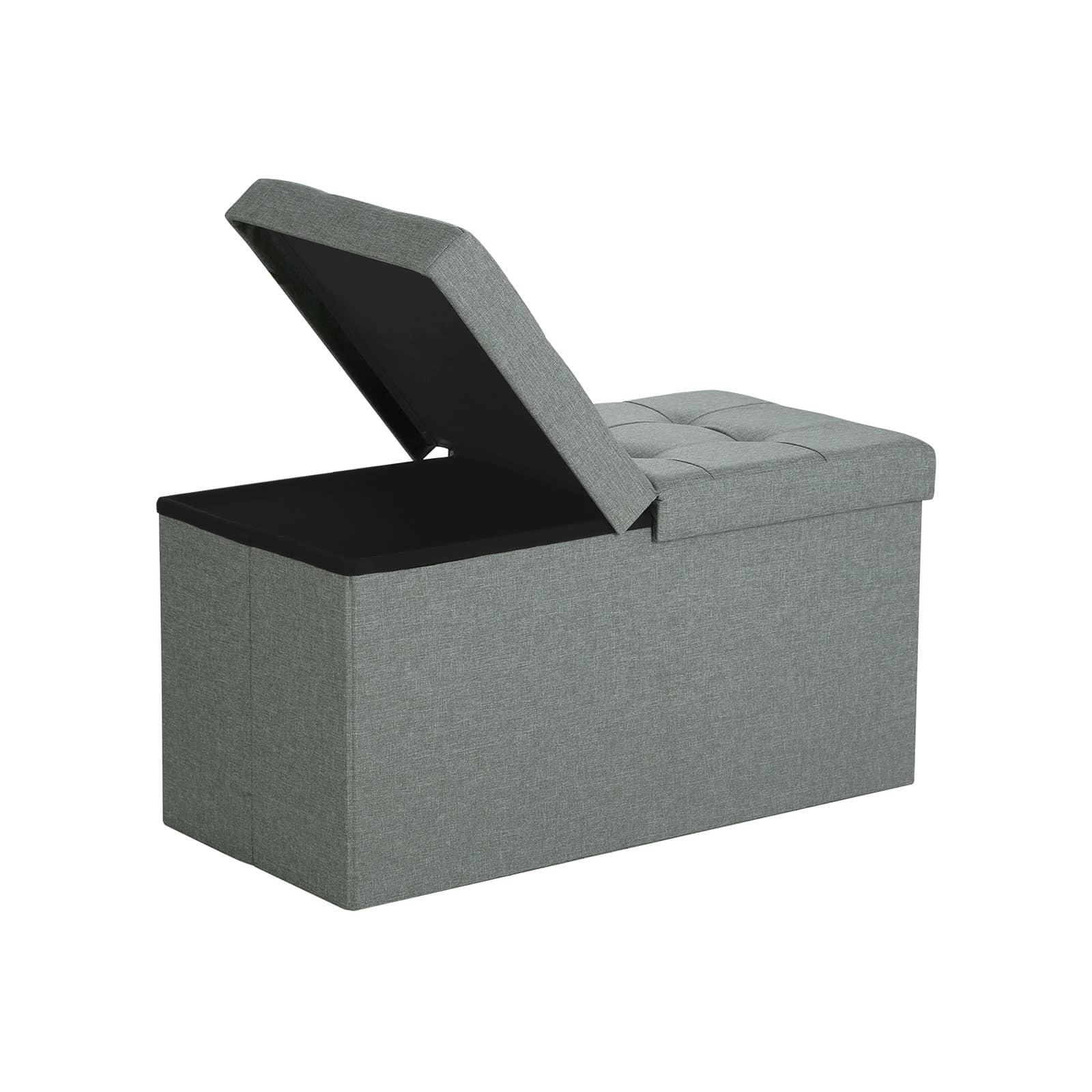 Sitztruhe 80 L Hellgrau meliert-LSF41G Sitztruhe 80 L Hellgrau meliert-LSF41G