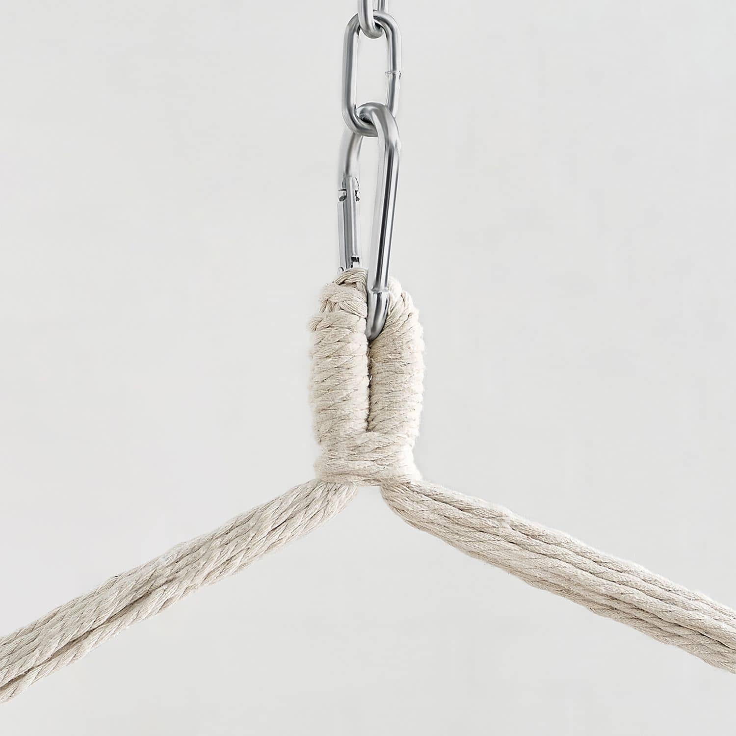 Hängesessel mit 2 Kissen und Metallkette dunkelgrau Hängesessel mit 2 Kissen und Metallkette dunkelgrau