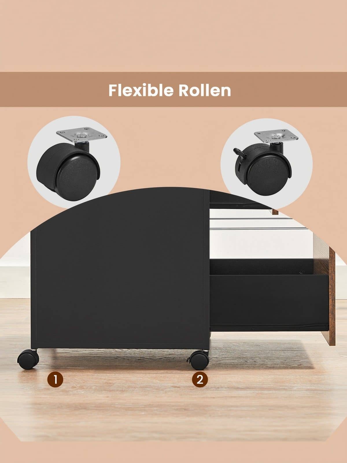 Aktenschrank mit 2 Schubladen