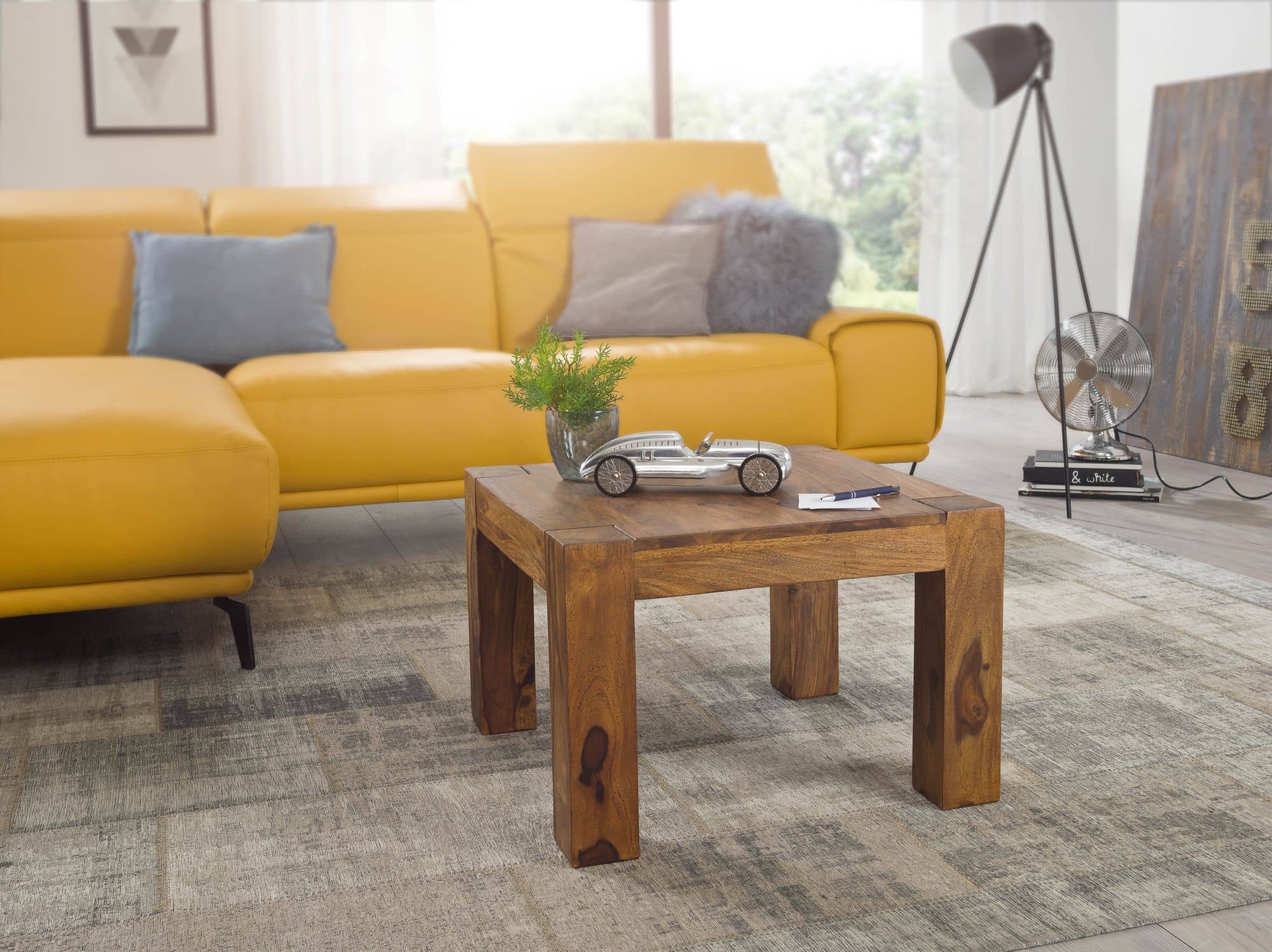 Couchtisch Massiv-Holz Sheesham 60 cm breit Wohnzimmer-Tisch Design dunkel-braun Landhaus-Stil Beistelltisch Couchtisch Massiv-Holz Sheesham 60 cm breit Wohnzimmer-Tisch Design dunkel-braun Landhaus-Stil Beistelltisch