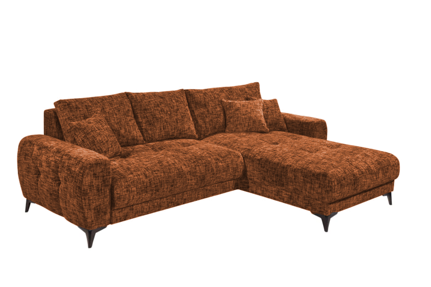 Ecksofa Belluno Schlaffunktion und Bettkasten – Ed Exciting Design, Mikrofaser & Nosagfederung, flexibel montierbar