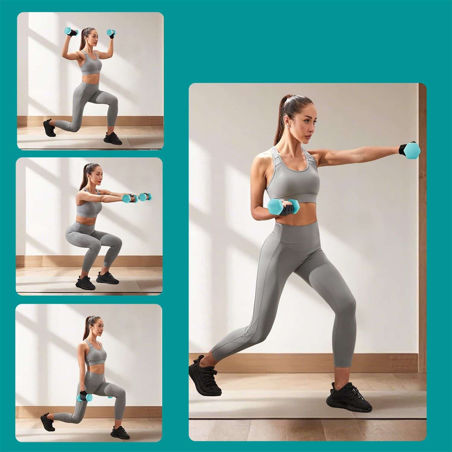 Hantel-Set, 3 Paar, 2 x 1 kg Hantel-Set, 3 Paar, 2 x 1 kg