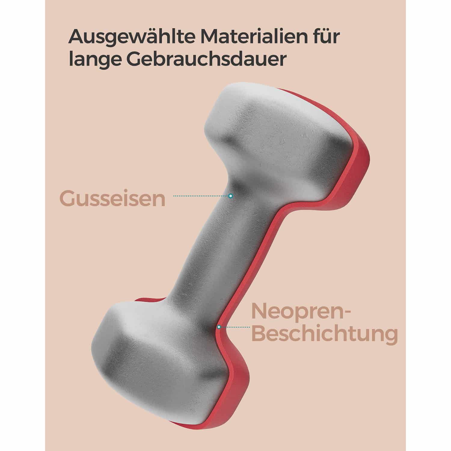 Kurzhanteln 2er-Set magentarot