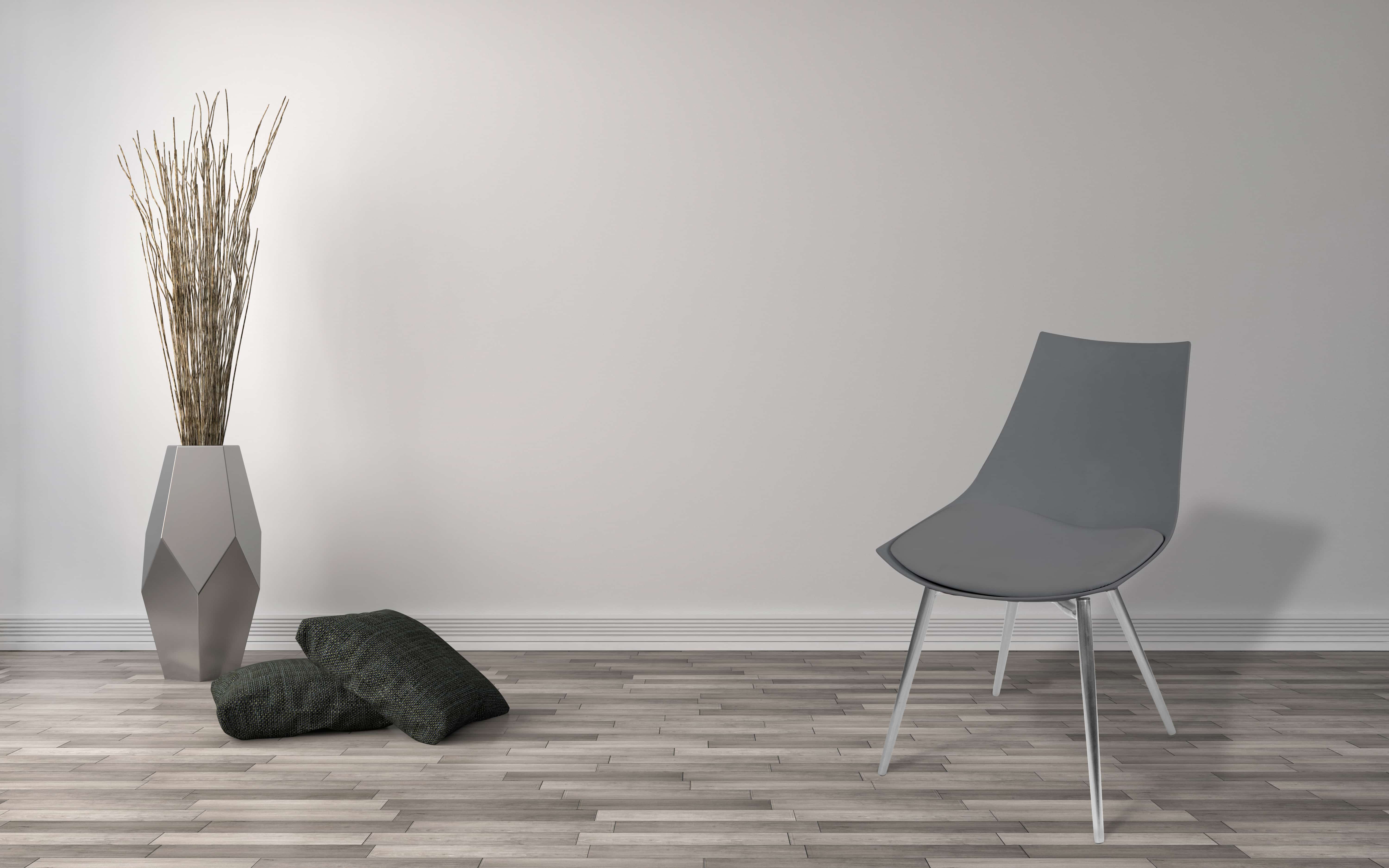 Stuhl Dakota 310 4er-Set Grau / Chrom