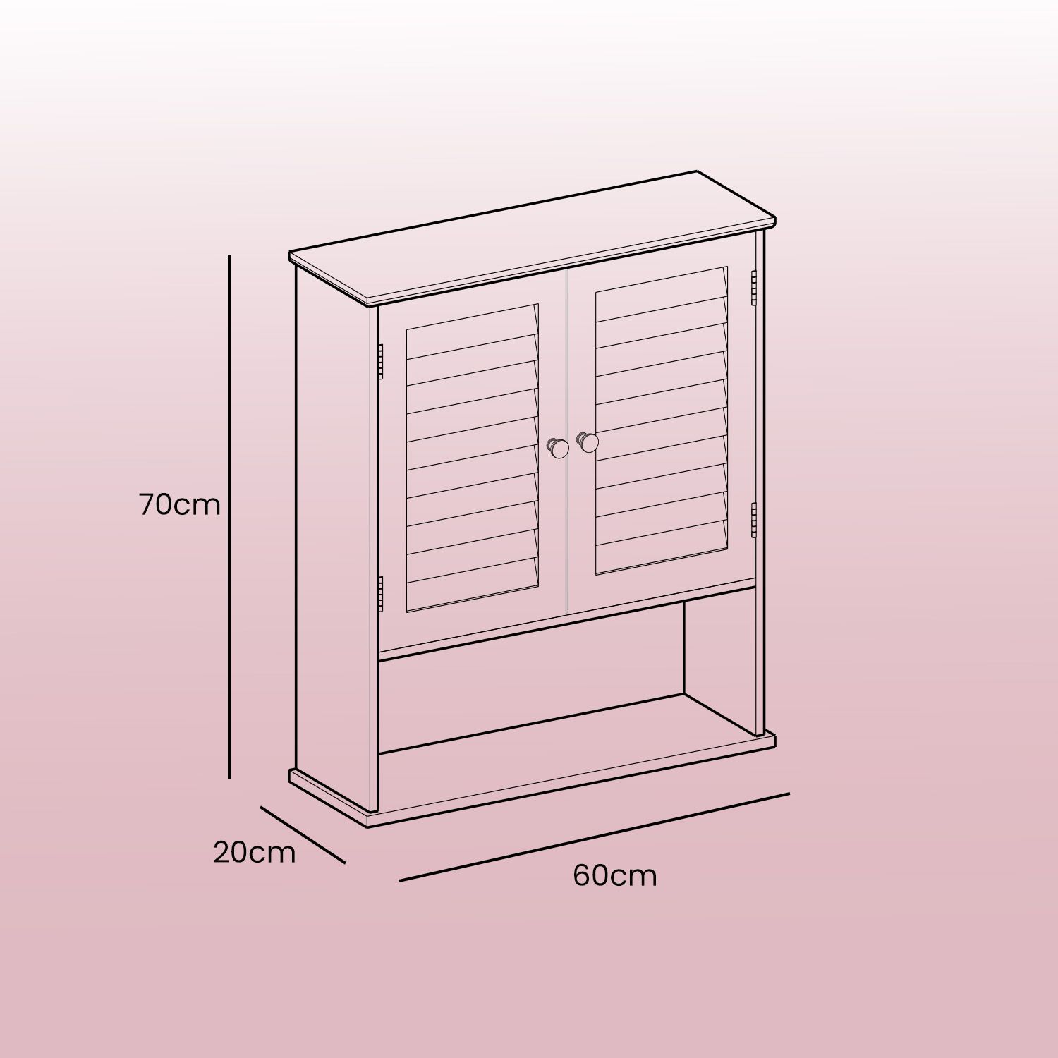 Badezimmerschrank, Wandschrank, Medizinschrank mit verstellbarem Einlegeboden Badezimmerschrank, Wandschrank, Medizinschrank mit verstellbarem Einlegeboden