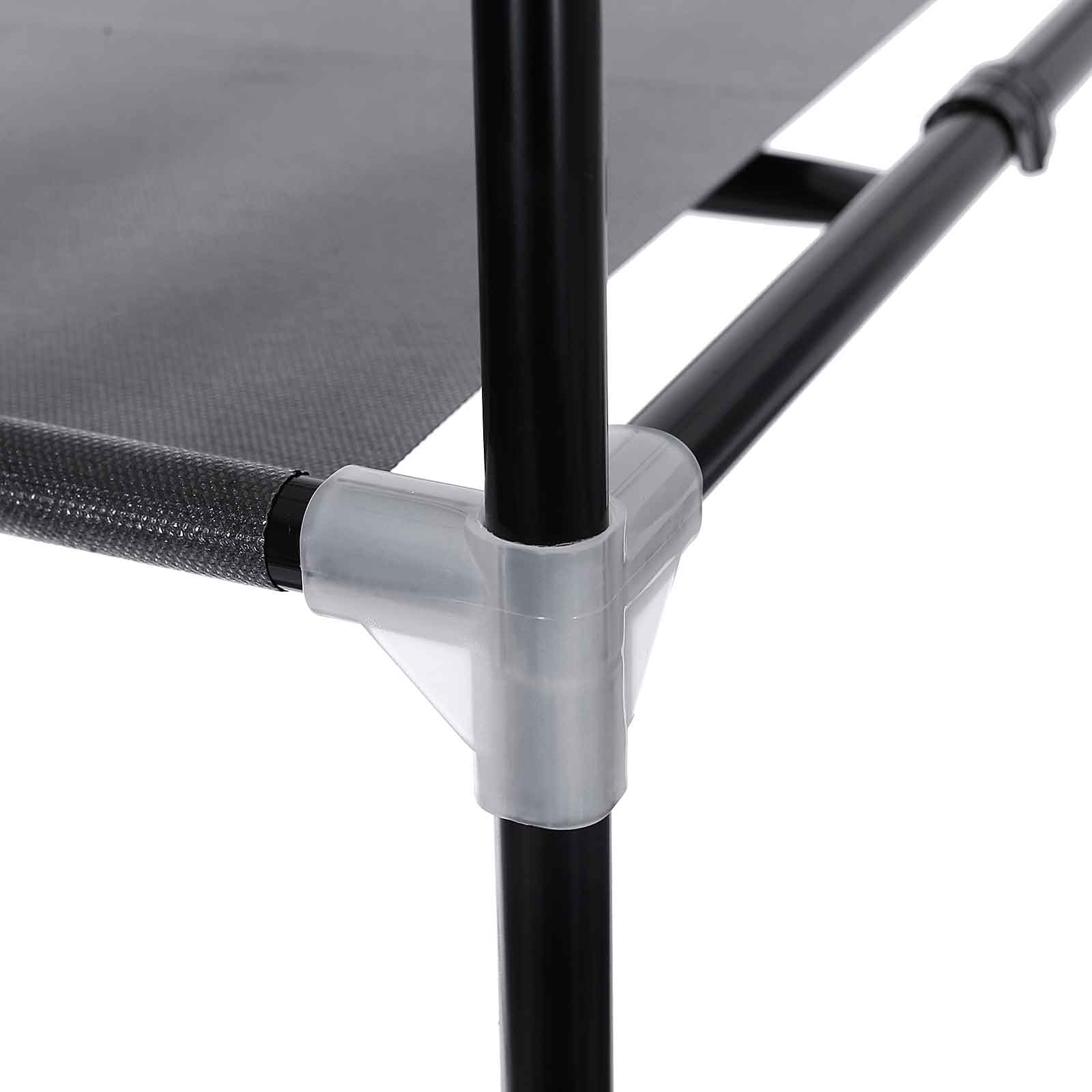 Stoffschrank 160 x 75 cm Schwarz-RYG83H Stoffschrank 160 x 75 cm Schwarz-RYG83H