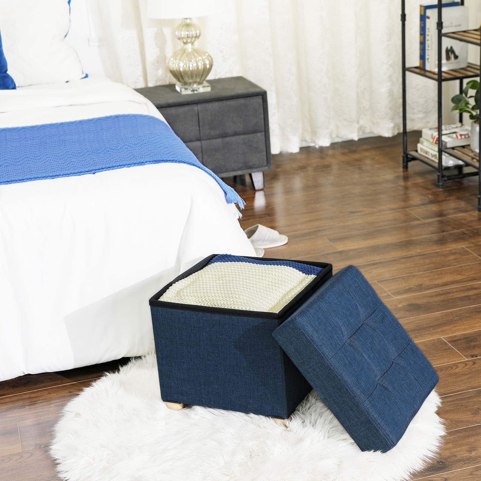 Kleiner Sitzwürfel Marineblau-LSF14IN Kleiner Sitzwürfel Marineblau-LSF14IN