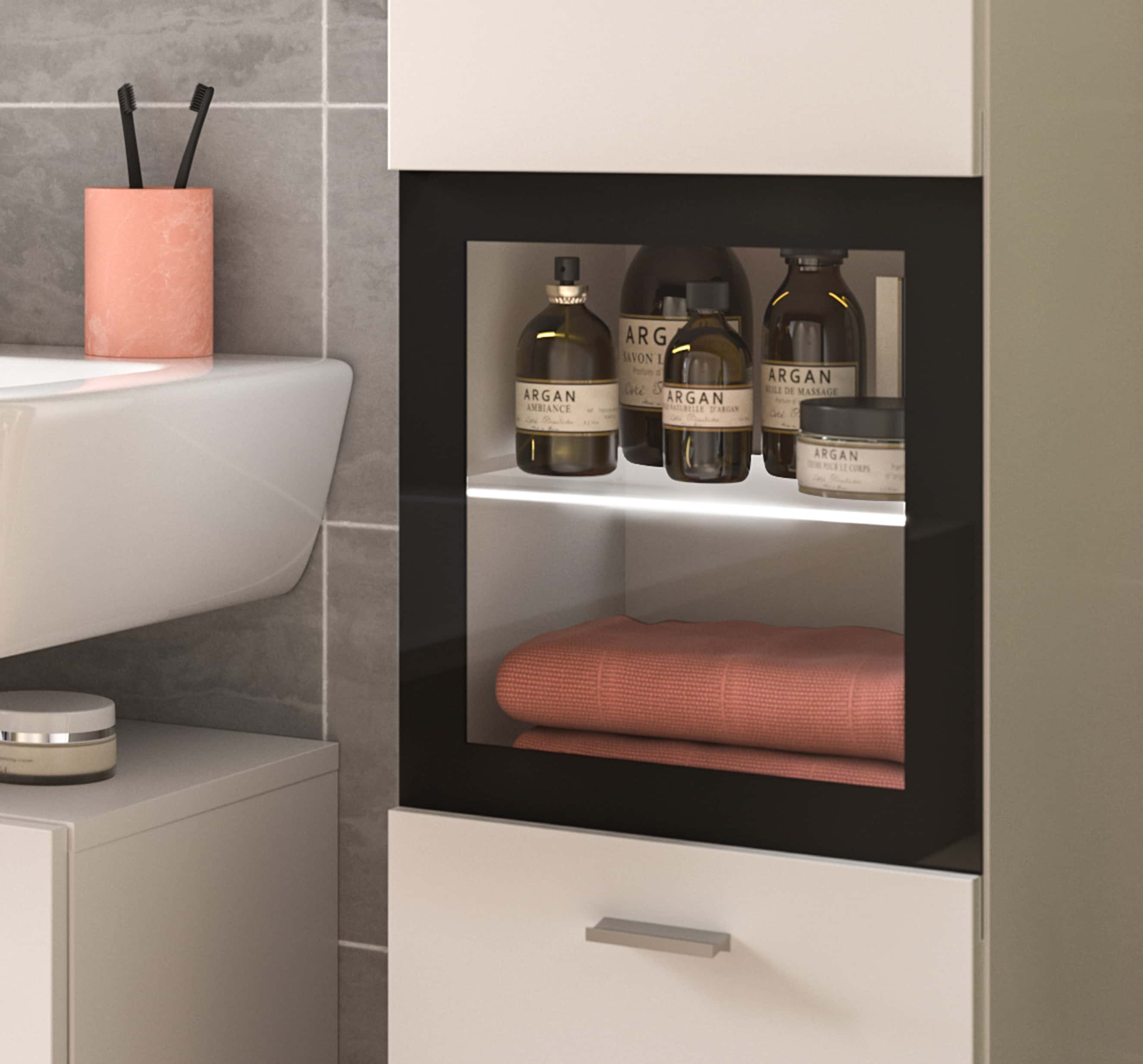 Boston Waschbeckenunterschrank + Spiegel Boston Waschbeckenunterschrank + Spiegel