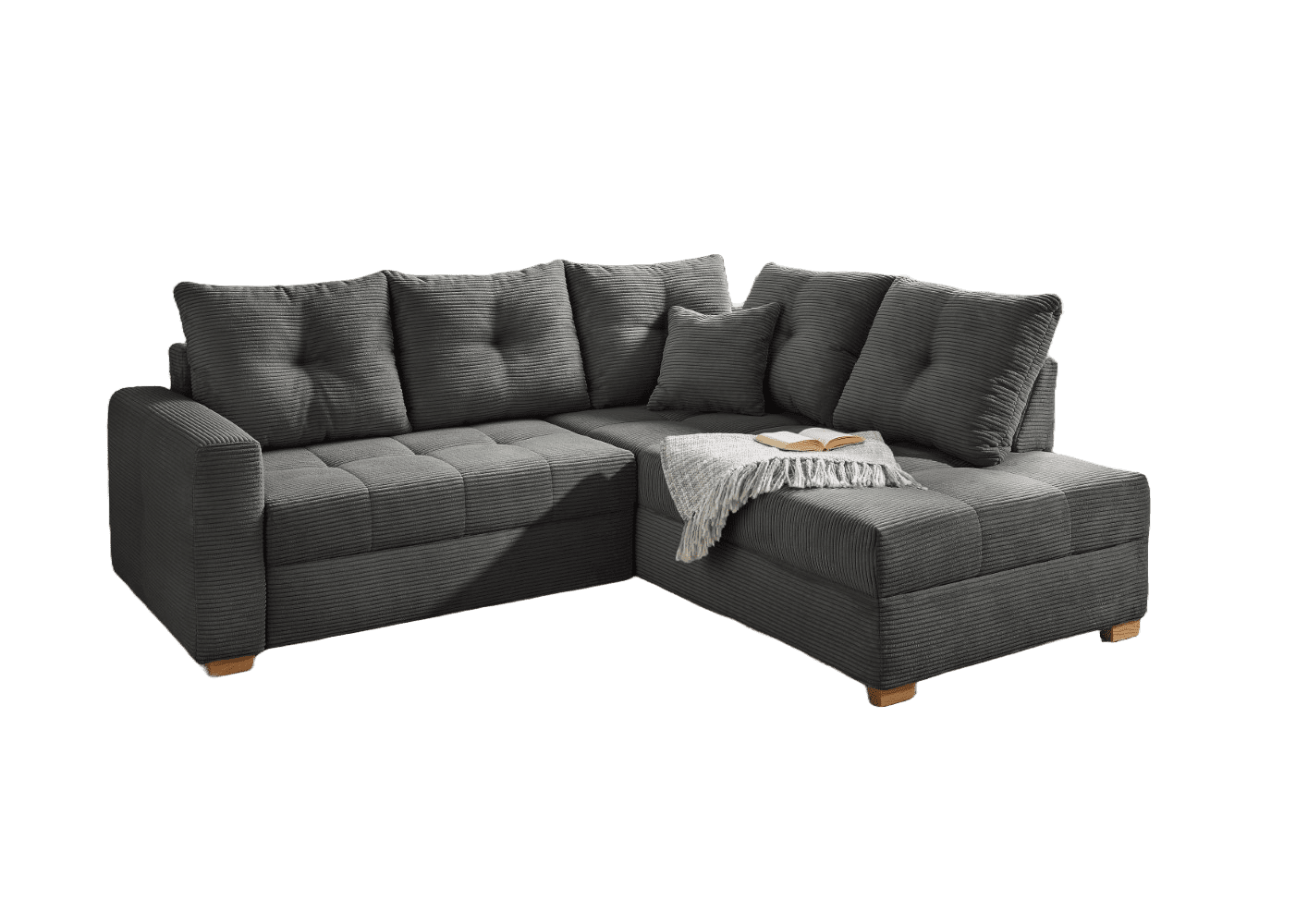 Cord Ecksofa Heidelberg – Jockenhöfer mit Schlaffunktion Cord Ecksofa Heidelberg – Jockenhöfer mit Schlaffunktion