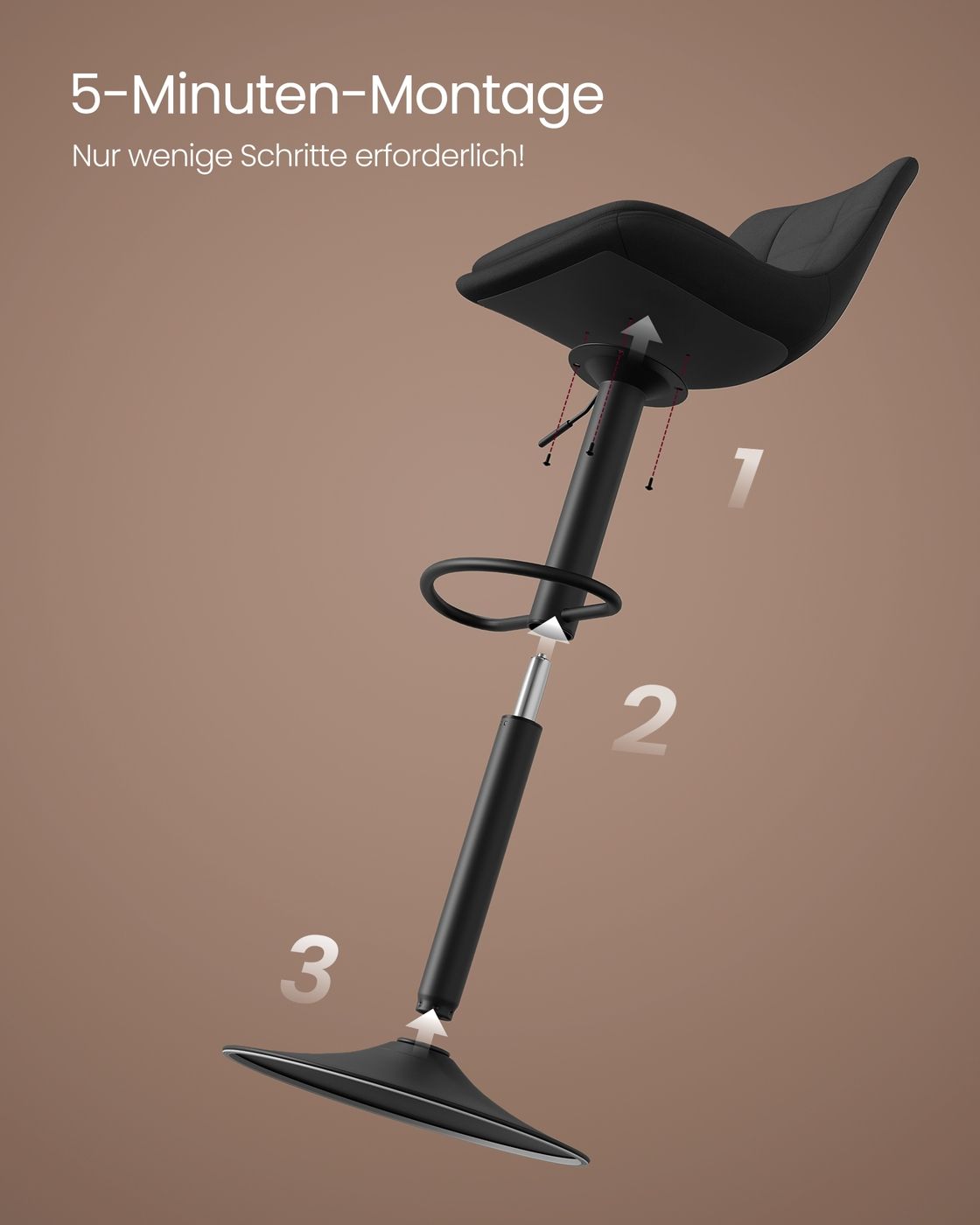 Barhocker 2er Set aus Samt höhenverstellbar drehbar tintenschwarz Barhocker 2er Set aus Samt höhenverstellbar drehbar tintenschwarz