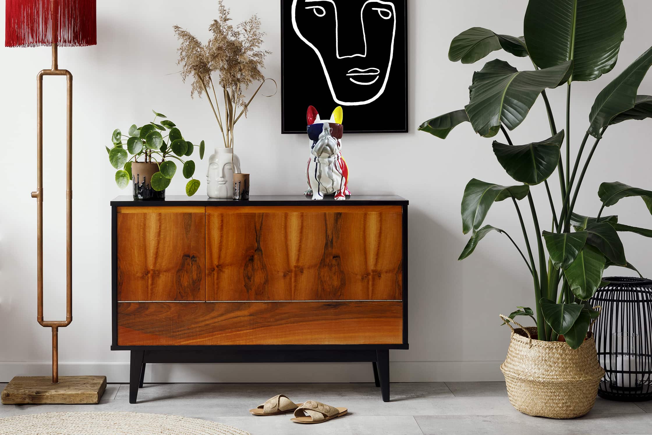 Skulptur Bulldog 125 Weiß Skulptur Bulldog 125 Weiß