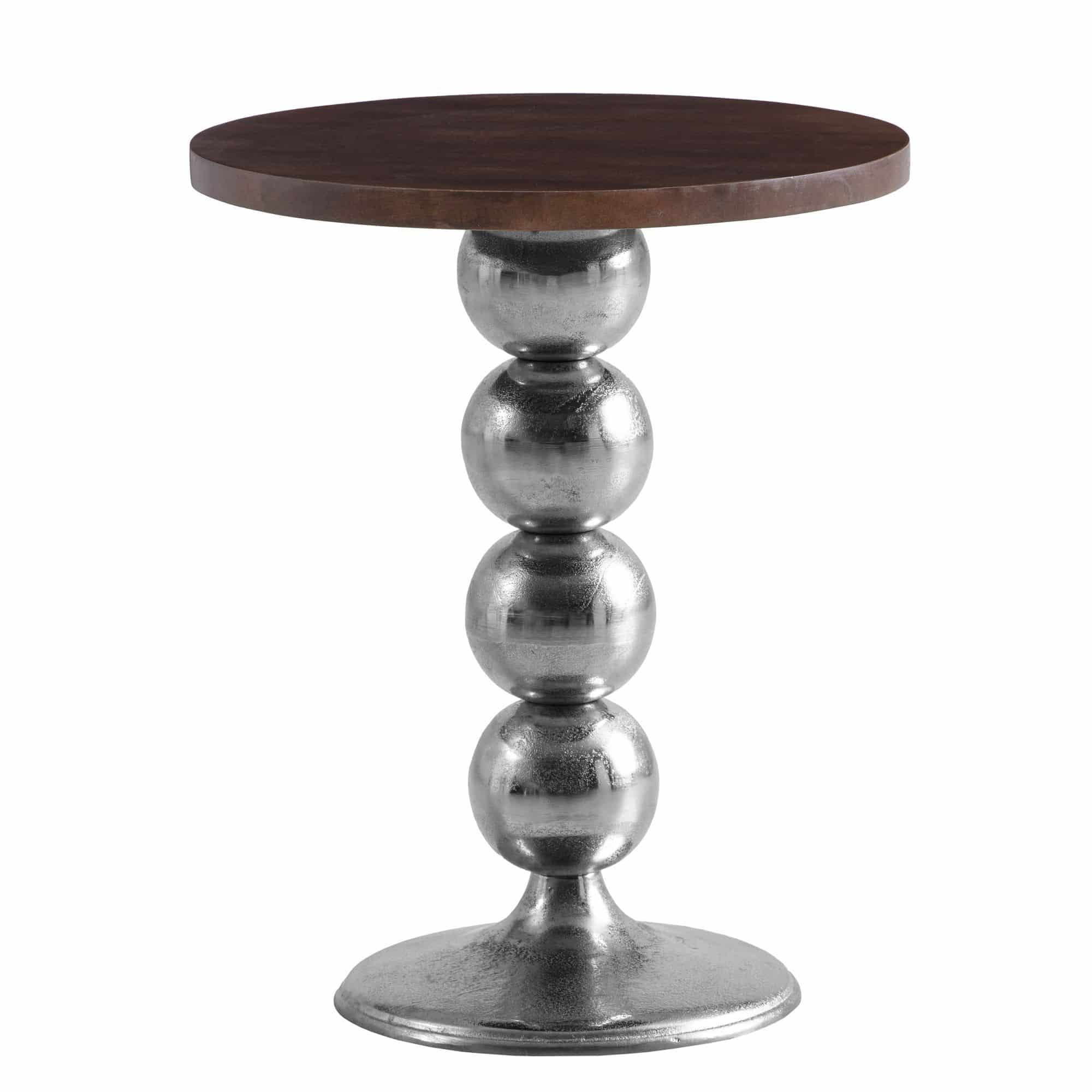 Beistelltisch Mango Massivholz Metall 50x50x61 Beistelltisch Mango Massivholz Metall 50x50x61