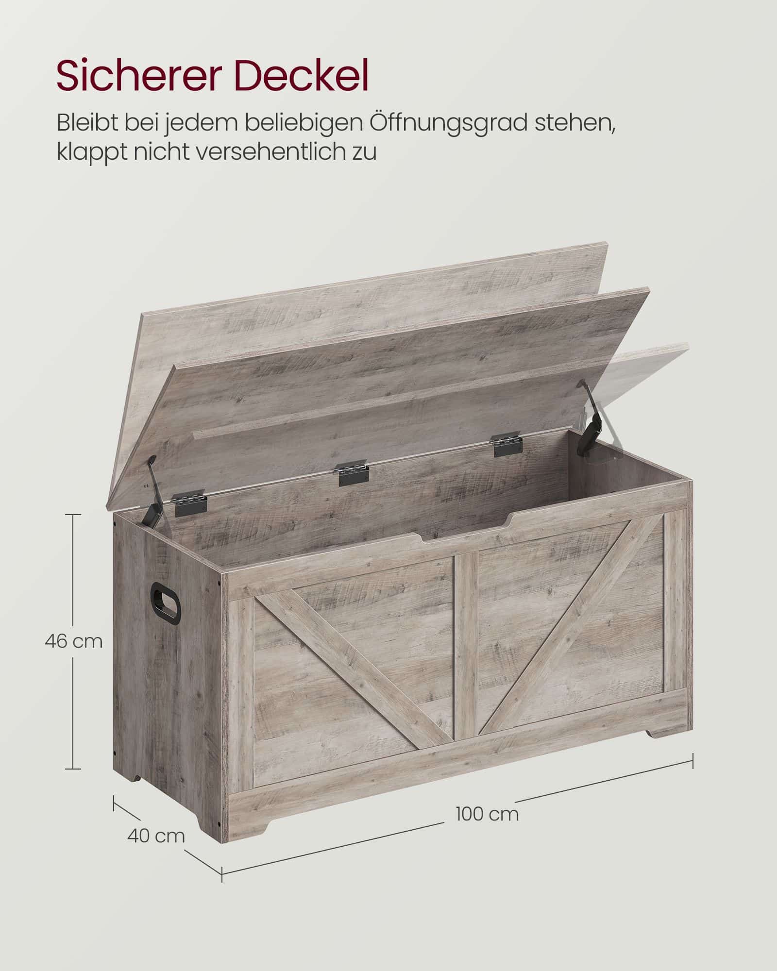 Schuhbank mit Stauraum 40 x 100 x 46 cm Landhausstil Schuhbank mit Stauraum 40 x 100 x 46 cm Landhausstil