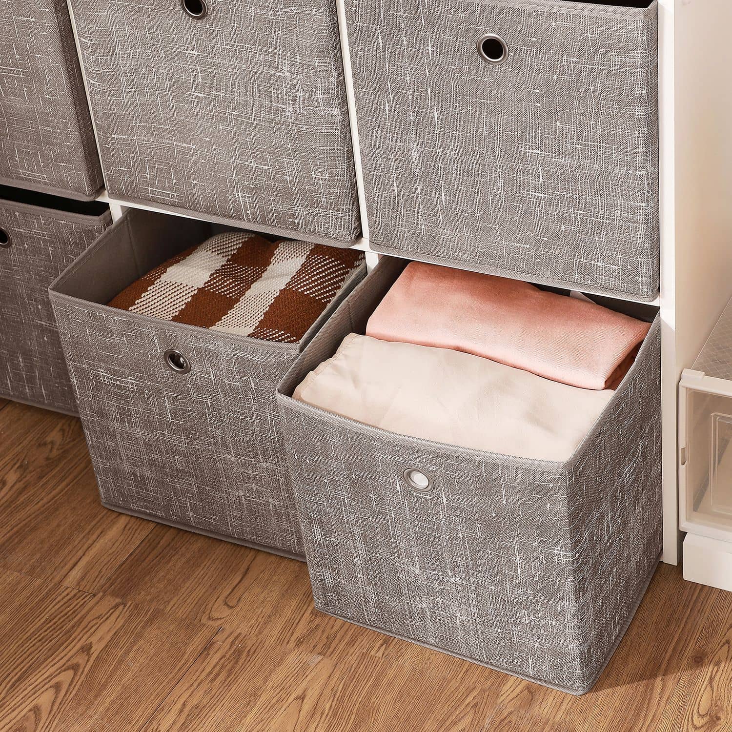 Aufbewahrungsbox 6er Set taupe meliert-RFB006K01 Aufbewahrungsbox 6er Set taupe meliert-RFB006K01
