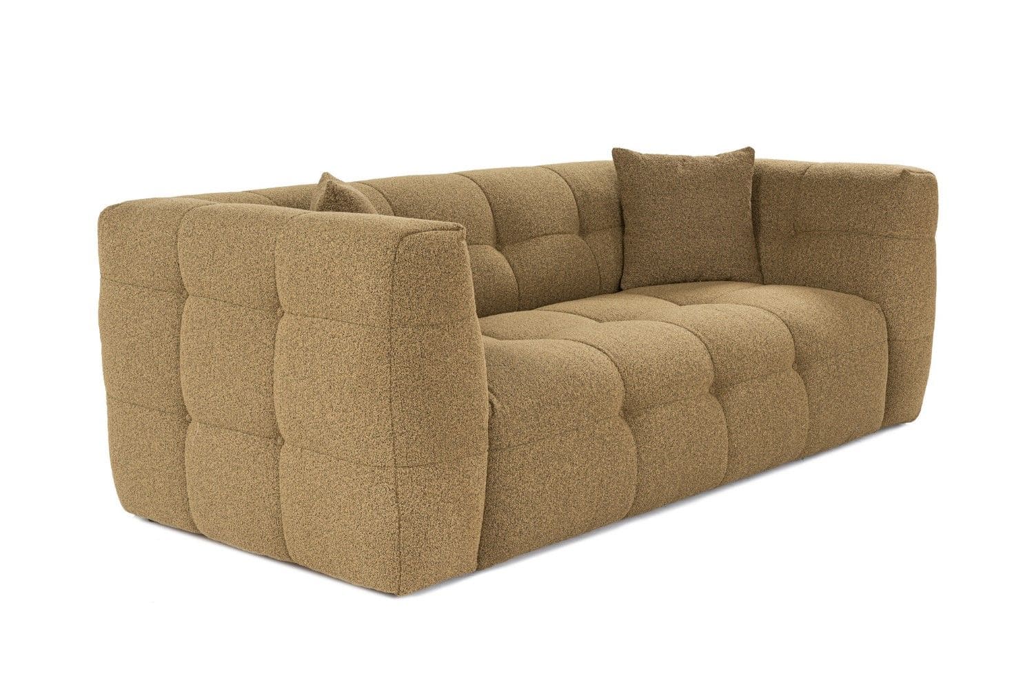 Sofa Cady 2-Sitzer Khaki – Mikrofaser Flock Sofa Cady 2-Sitzer Khaki – Mikrofaser Flock
