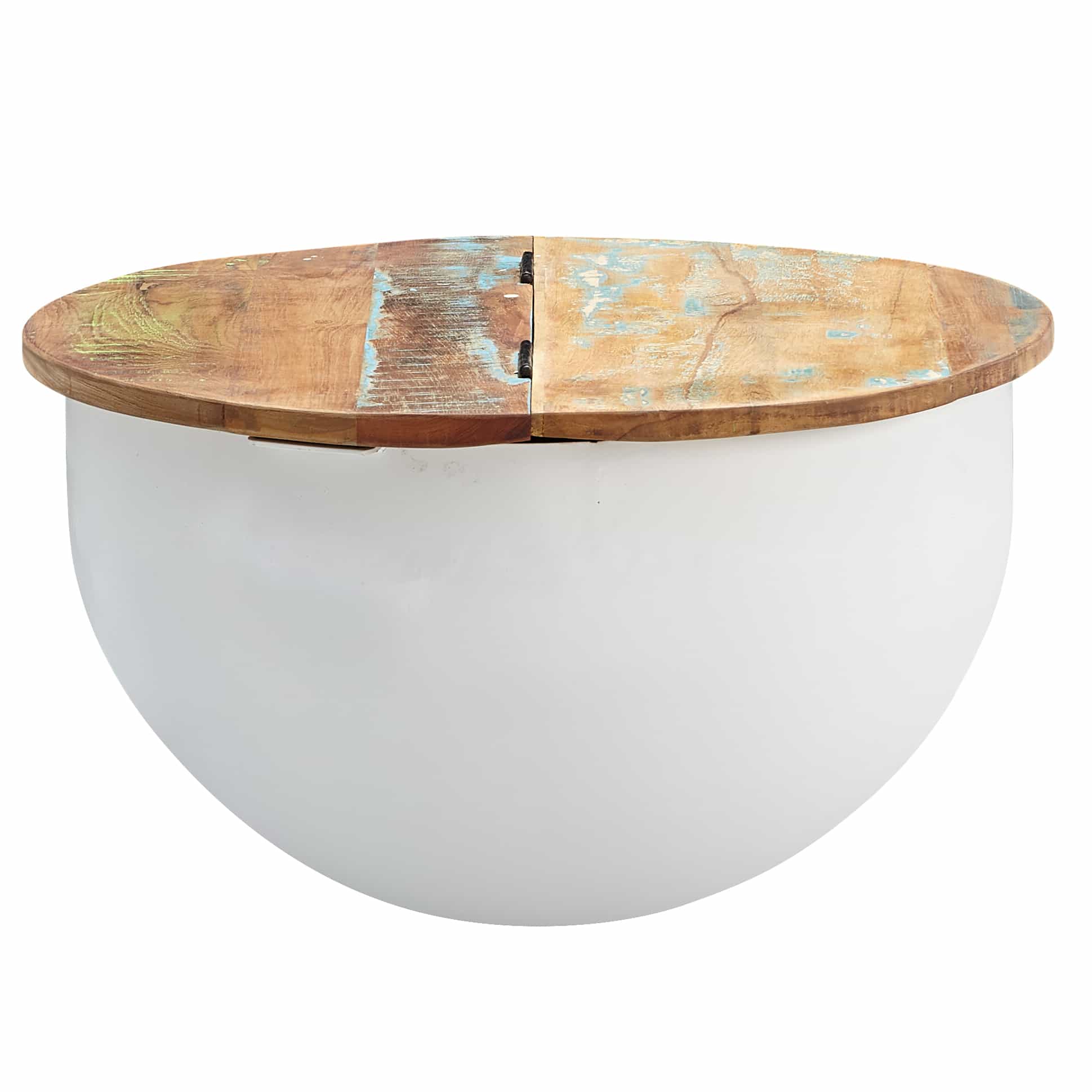 57895-WOHNLING-Couchtisch-weiss-60x60x35-cm-Mango-Holz-WL6-334-WL6-334_6 Couchtisch Mango 60x34x60 cm Massivholz Metall Tisch Weiß Industrial Rund