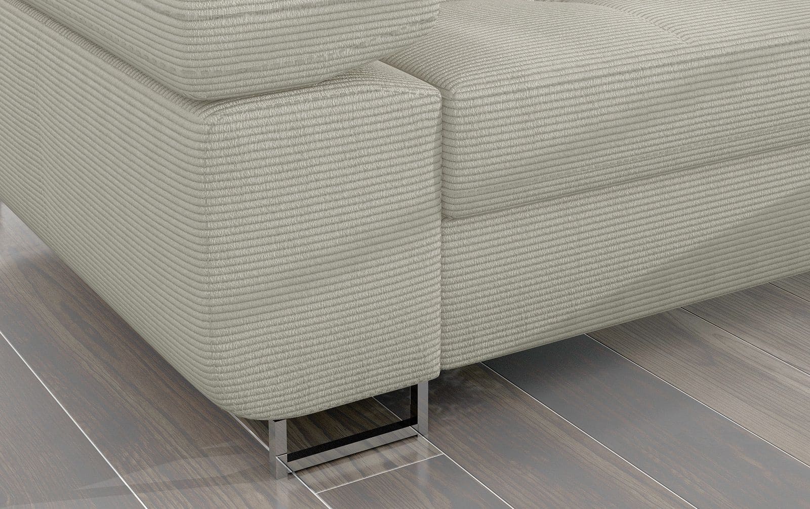 Ecksofa Armando in Cord 289x203 cm mit Schlaffunktion – Eltap Jarell Ecksofa Armando in Cord 289x203 cm mit Schlaffunktion – Eltap Jarell