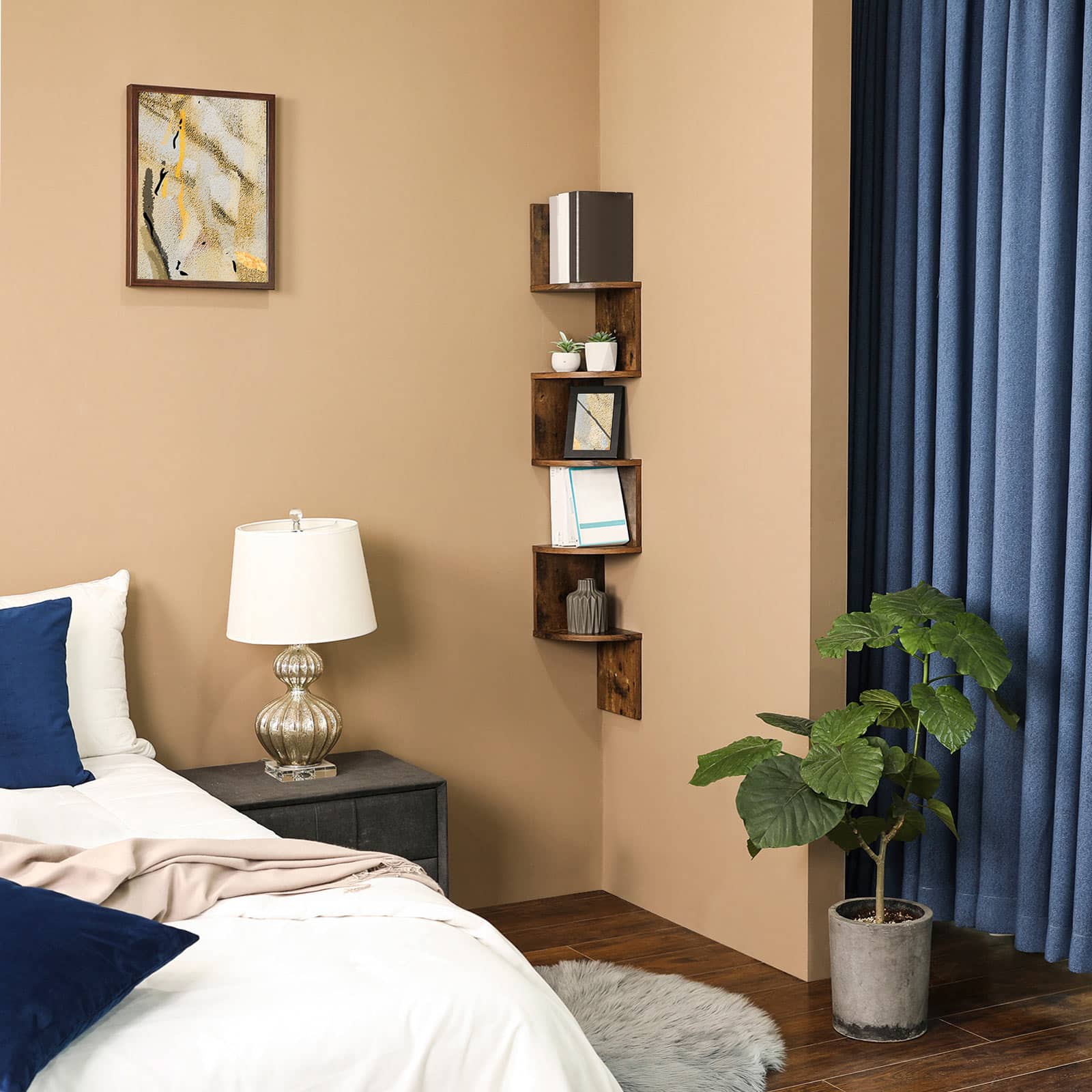 Schwebendes Eckregal Holzoptik-LBC20BX Schwebendes Eckregal Holzoptik-LBC20BX