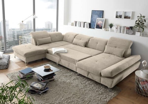 Wohnlandschaft Melfi U-Form – Ed Exciting Design mit Schlaffunktion Wohnlandschaft Melfi U-Form – Ed Exciting Design mit Schlaffunktion