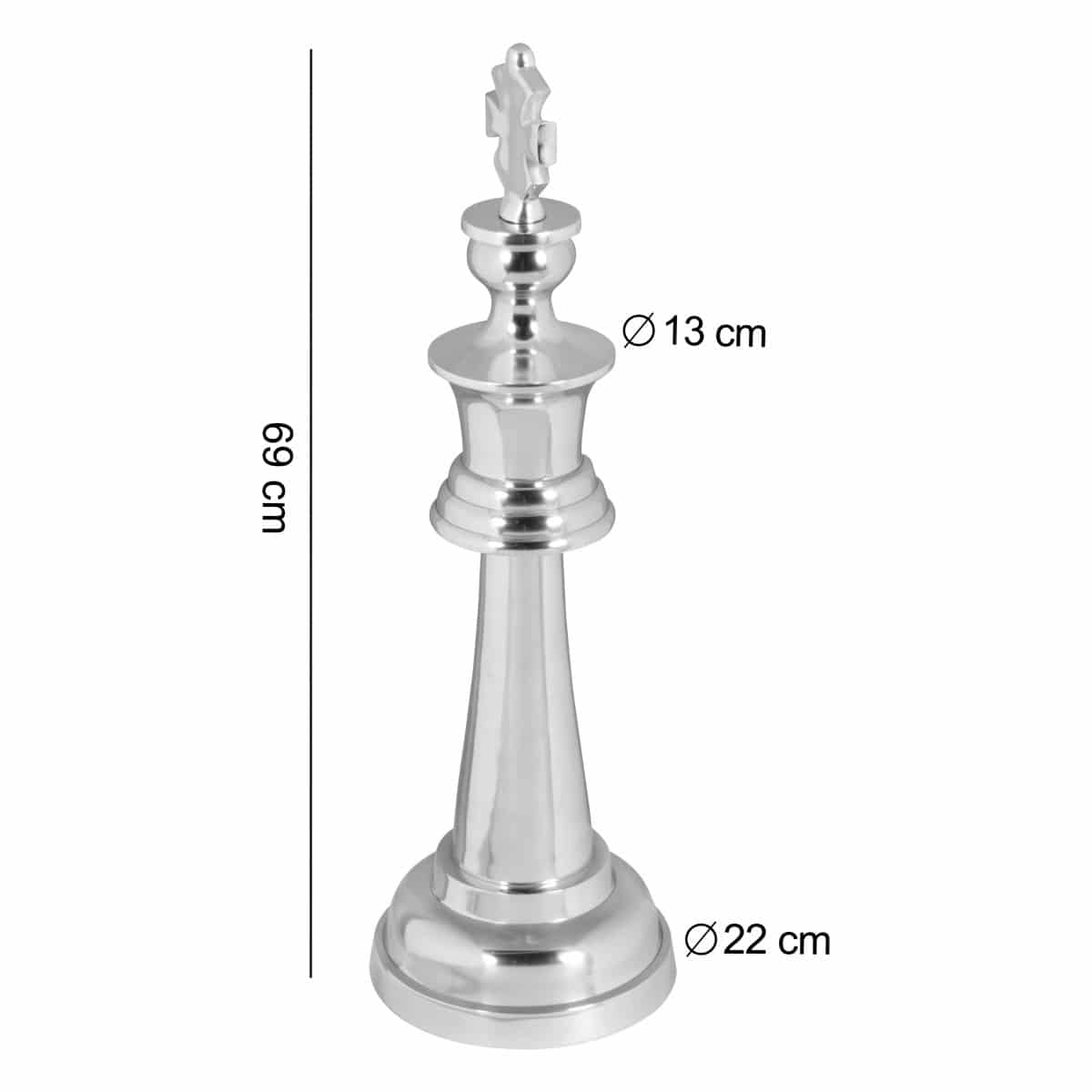 Deko Schachfigur KÖNIG Aluminium Dekoration poliert 70 cm Dekofigur Statue Skulptur groß Alu einzeln modern XXL Deko Schachfigur KÖNIG Aluminium Dekoration poliert 70 cm Dekofigur Statue Skulptur groß Alu einzeln modern XXL