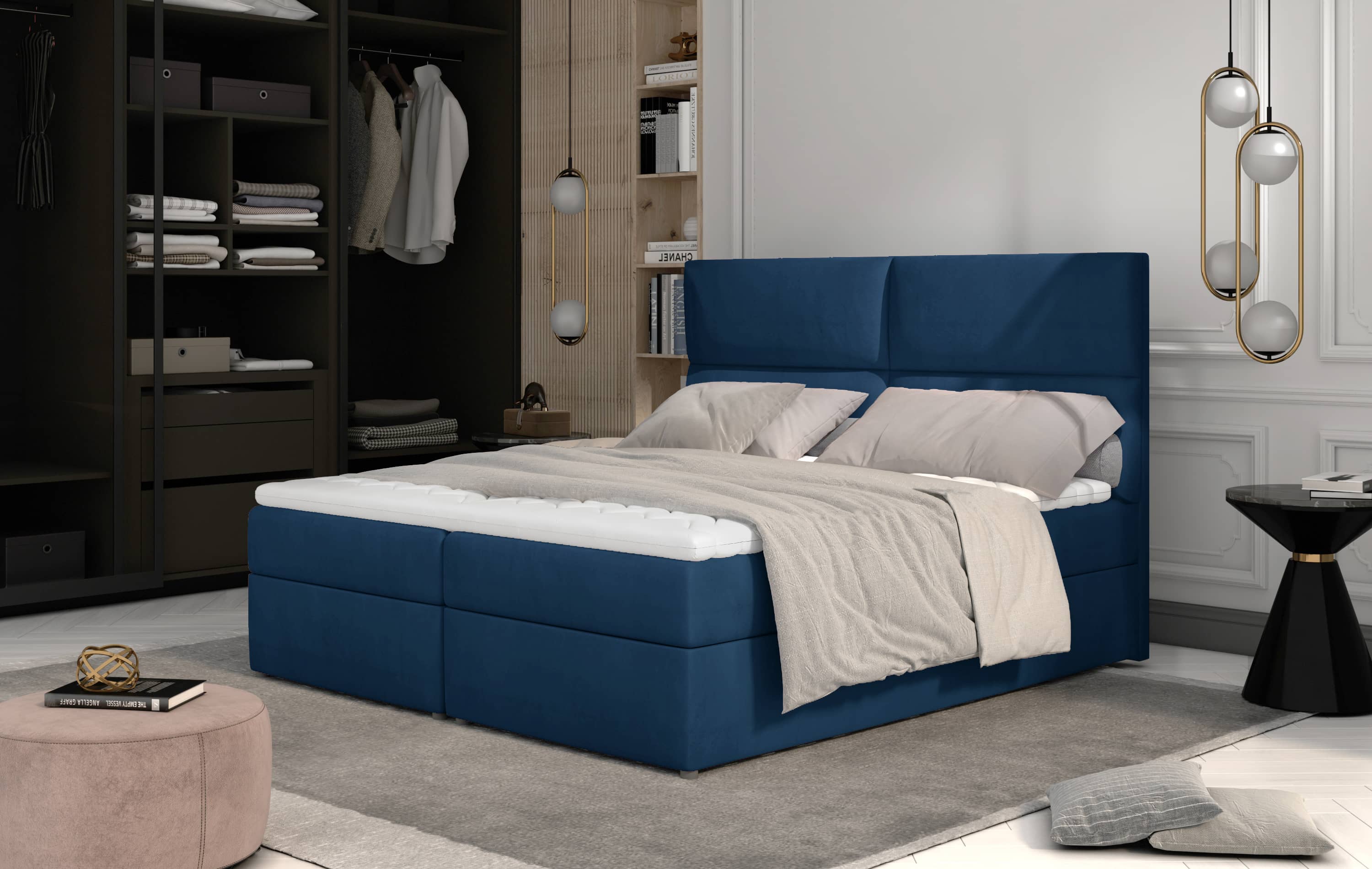Boxspringbett Amber – Luxuskomfort und Flexibilität in 3 Farben und Größen Boxspringbett Amber – Luxuskomfort und Flexibilität in 3 Farben und Größen
