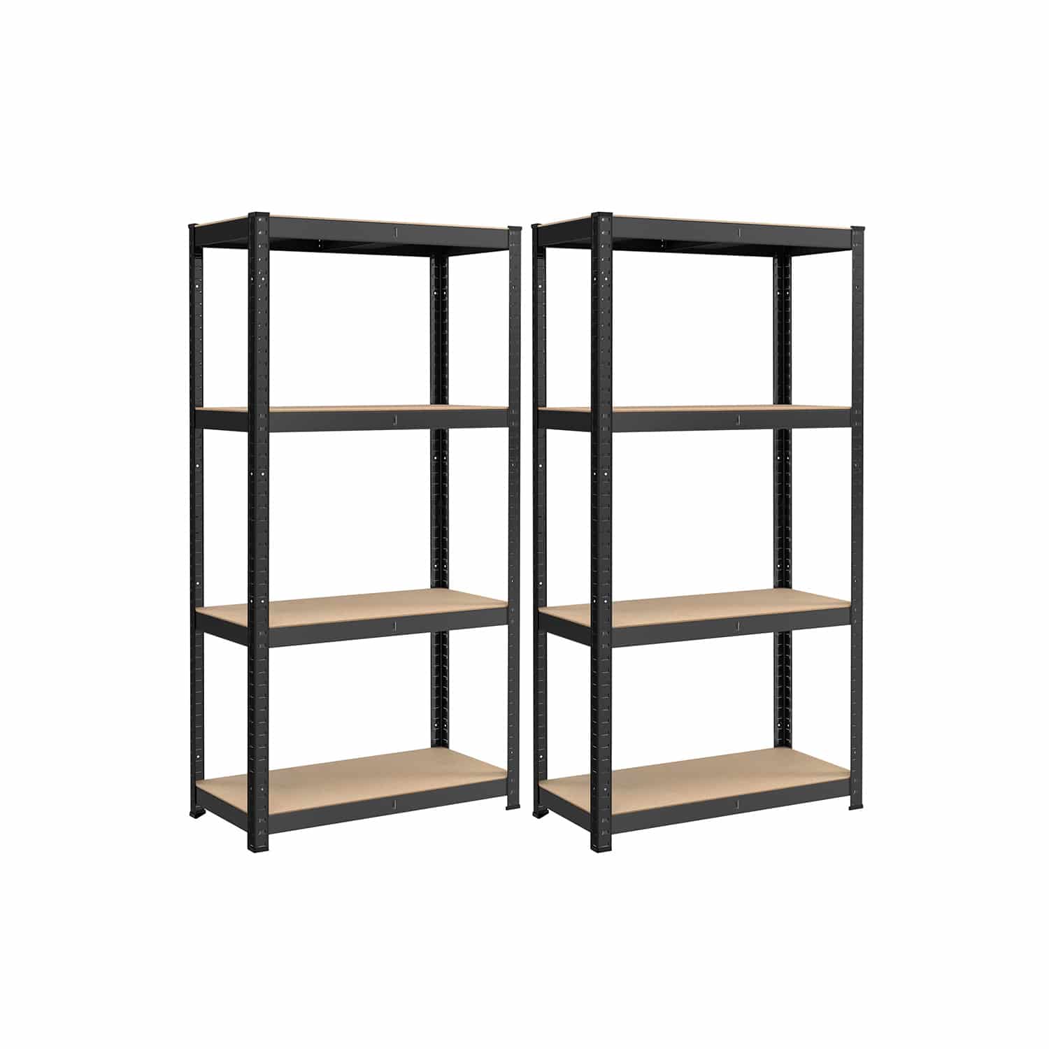 Schwerlastregal mit Stahlgestell schwarz-GLR044B02 Schwerlastregal mit Stahlgestell schwarz-GLR044B02