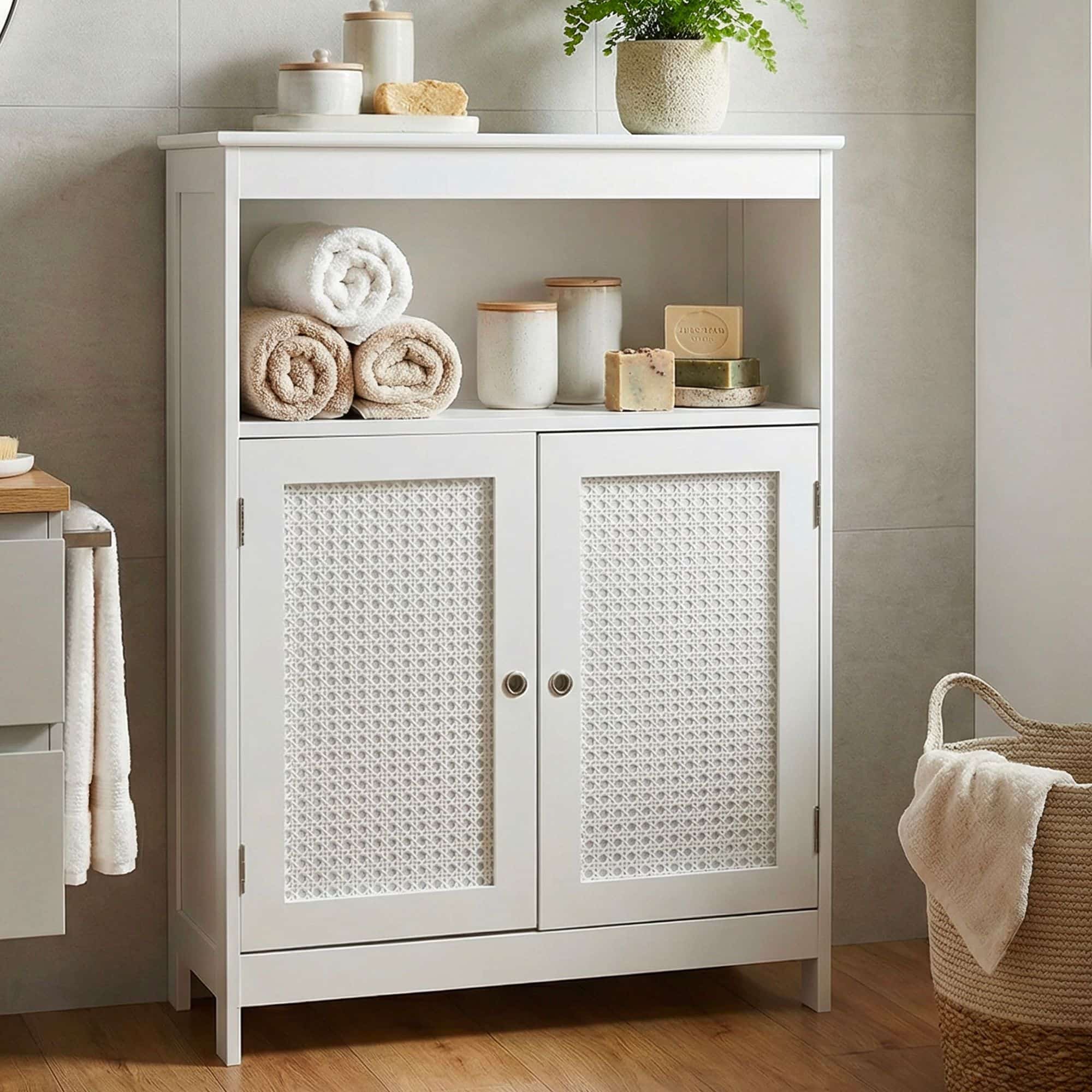 Badschrank 80 x 60 x 28 cm Weiß - Schmaler Badezimmerschrank Türen & Ablage - Aufbewahrungsschrank Wiener Geflecht - Badezimmer Badregal Bad Badezimmerregal Badschrank 80 x 60 x 28 cm Weiß - Schmaler Badezimmerschrank Türen & Ablage - Aufbewahrungsschrank Wiener Geflecht - Badezimmer Badregal Bad Badezimmerregal