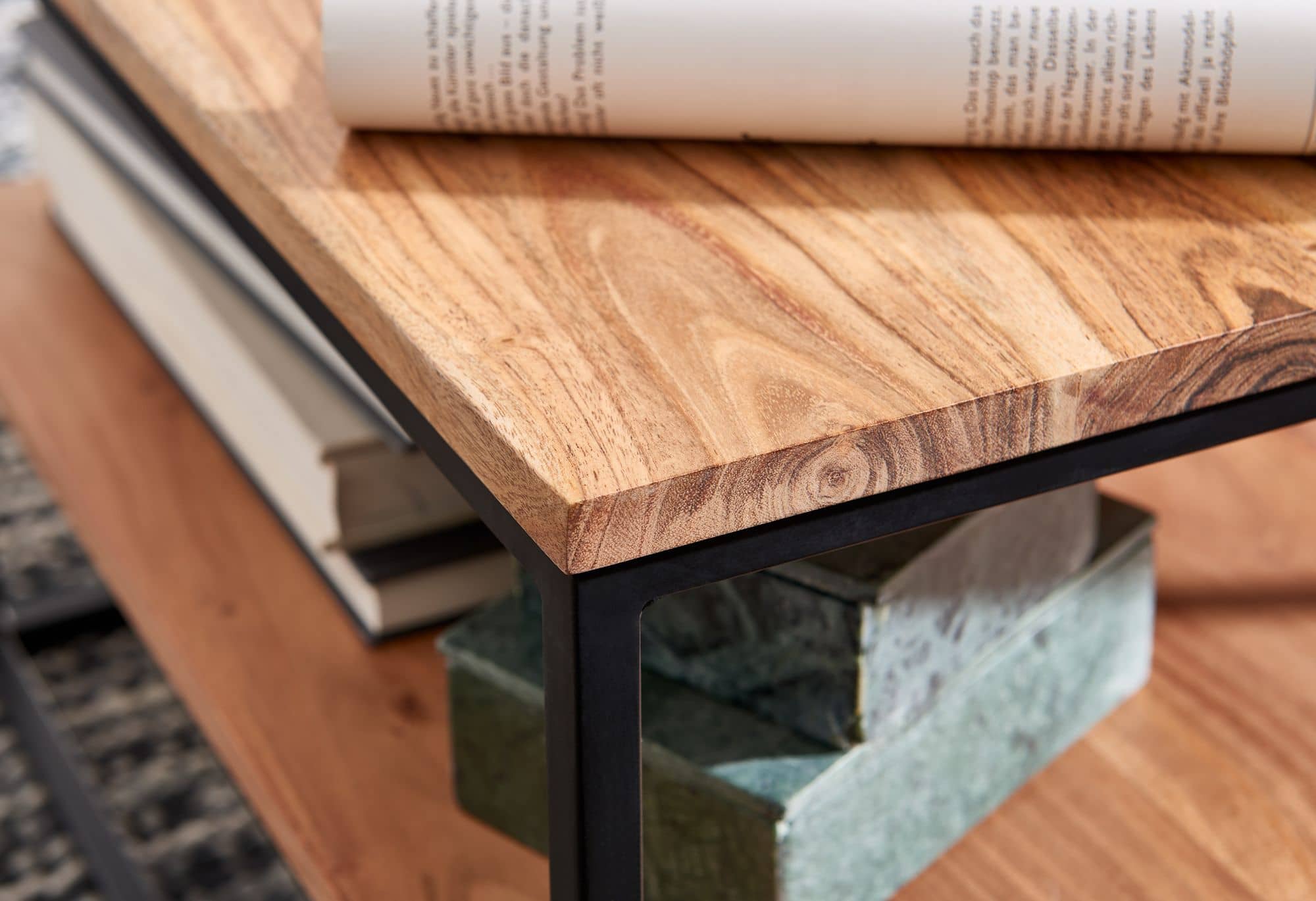 60556-Wohnling-Couchtisch-Akazie-60-x-60-x-40-cm-WL6-363-WL6-363_4 Couchtisch 60x60x41 cm Massivholz Metall Sofatisch Wohnzimmertisch Akazie