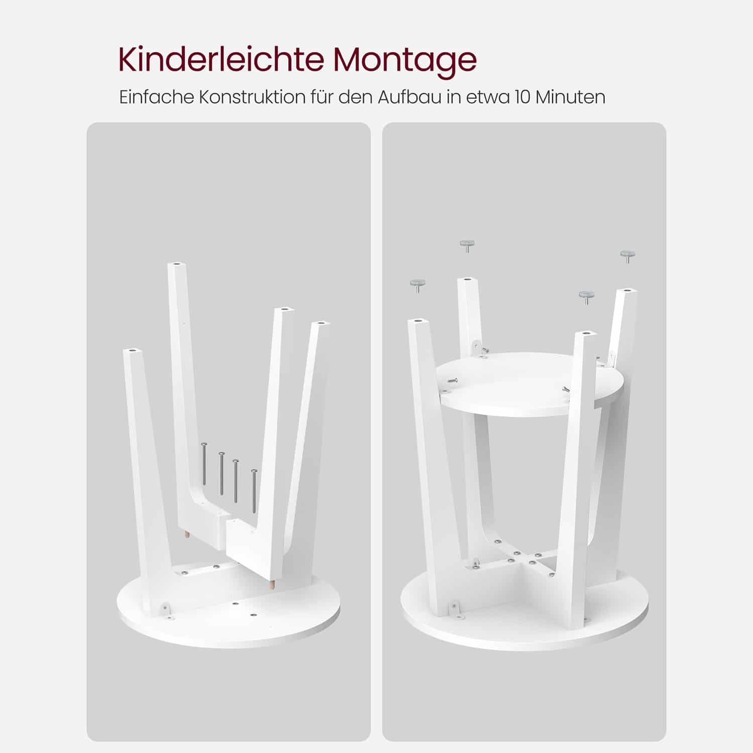 Beistelltisch mit Ablage