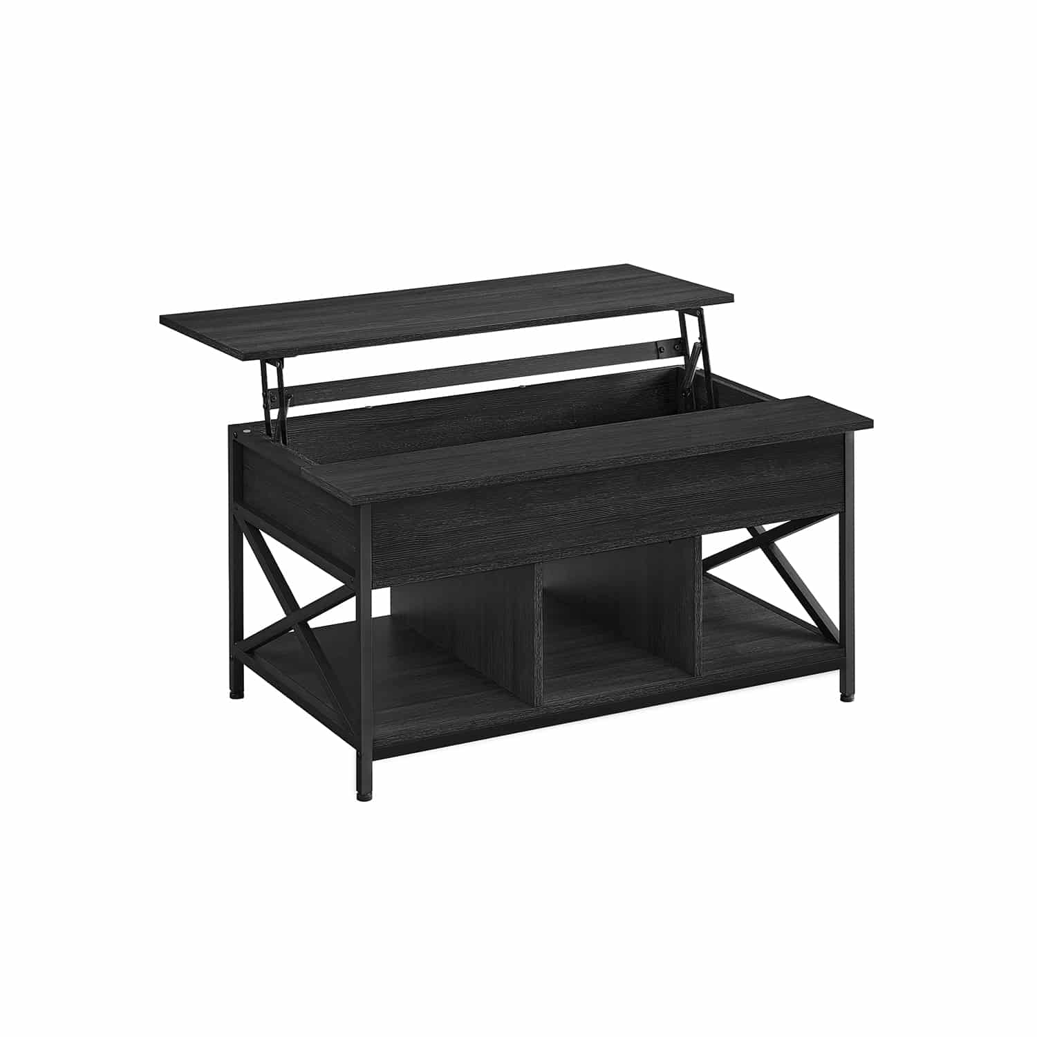 Couchtisch höhenverstellbar anthrazitgrau-schwarz-B34LCT205B22 Couchtisch höhenverstellbar anthrazitgrau-schwarz-B34LCT205B22