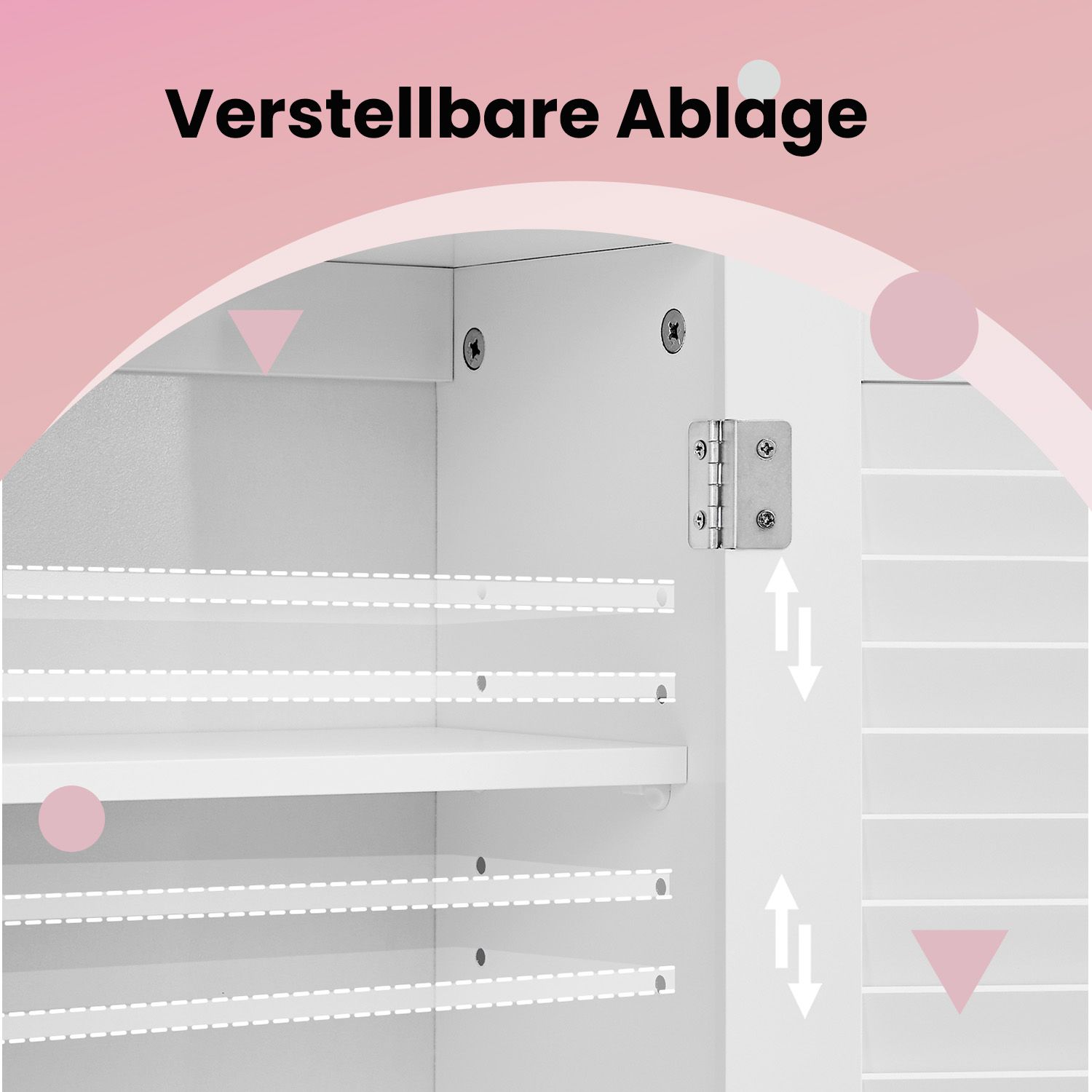 Badezimmerschrank, Wandschrank, Medizinschrank mit verstellbarem Einlegeboden Badezimmerschrank, Wandschrank, Medizinschrank mit verstellbarem Einlegeboden