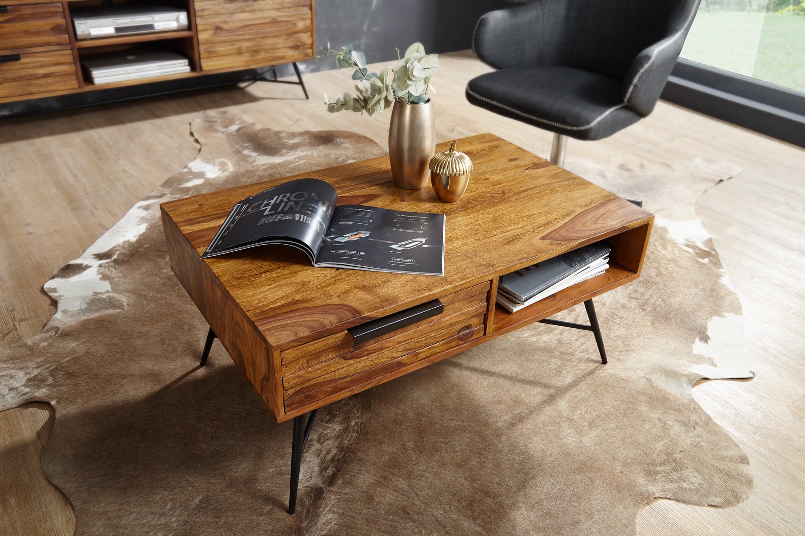 47225-WOHNLING-Couchtisch-NISHAN-90x55x41-cm-Shee_5 Couchtisch Nishan 87 × 55 × 41 cm – Wohnling Sheesham