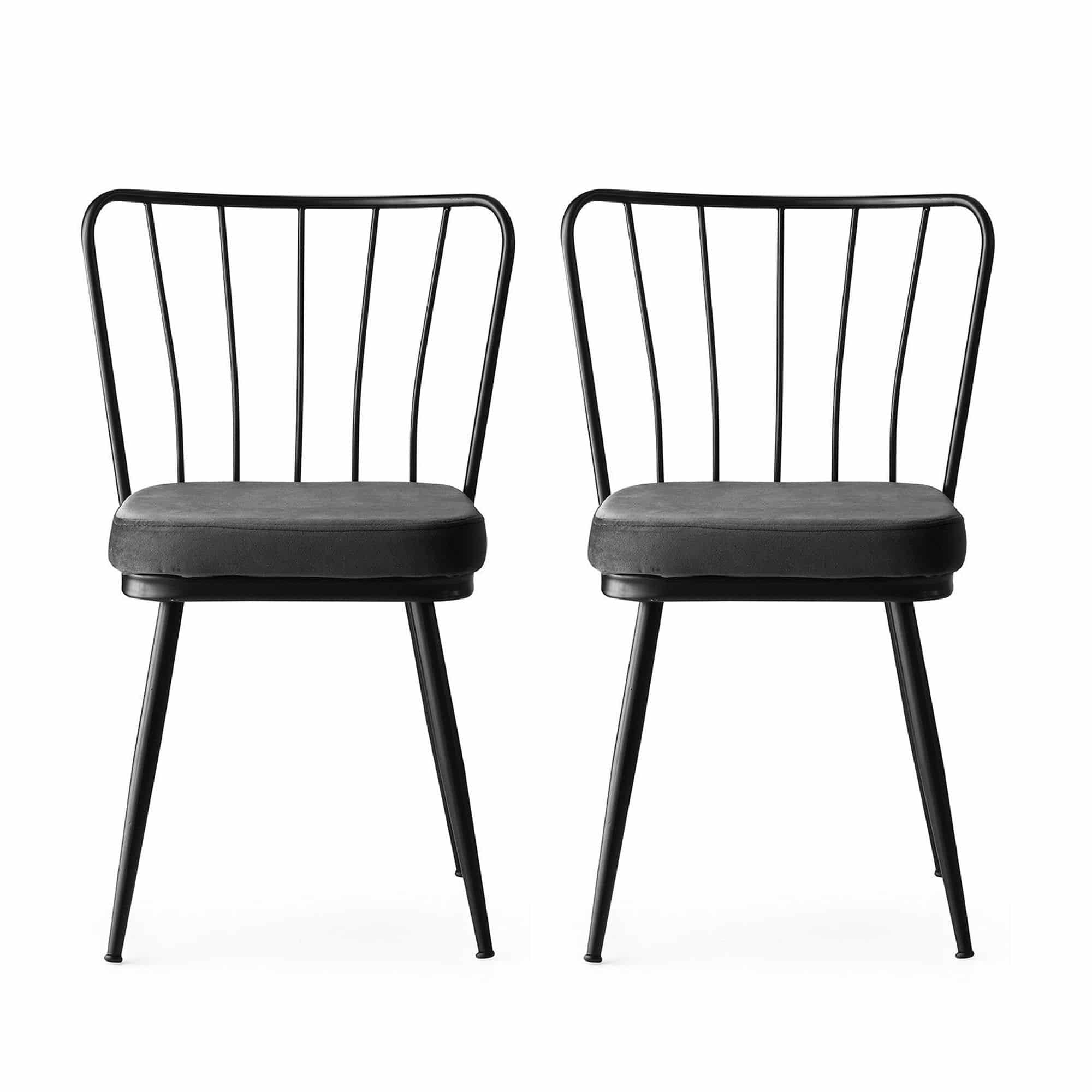 Yildiz - 942 V2 - schwarz - 2er Set Esszimmerstühle Yildiz - 942 V2 - schwarz - 2er Set Esszimmerstühle