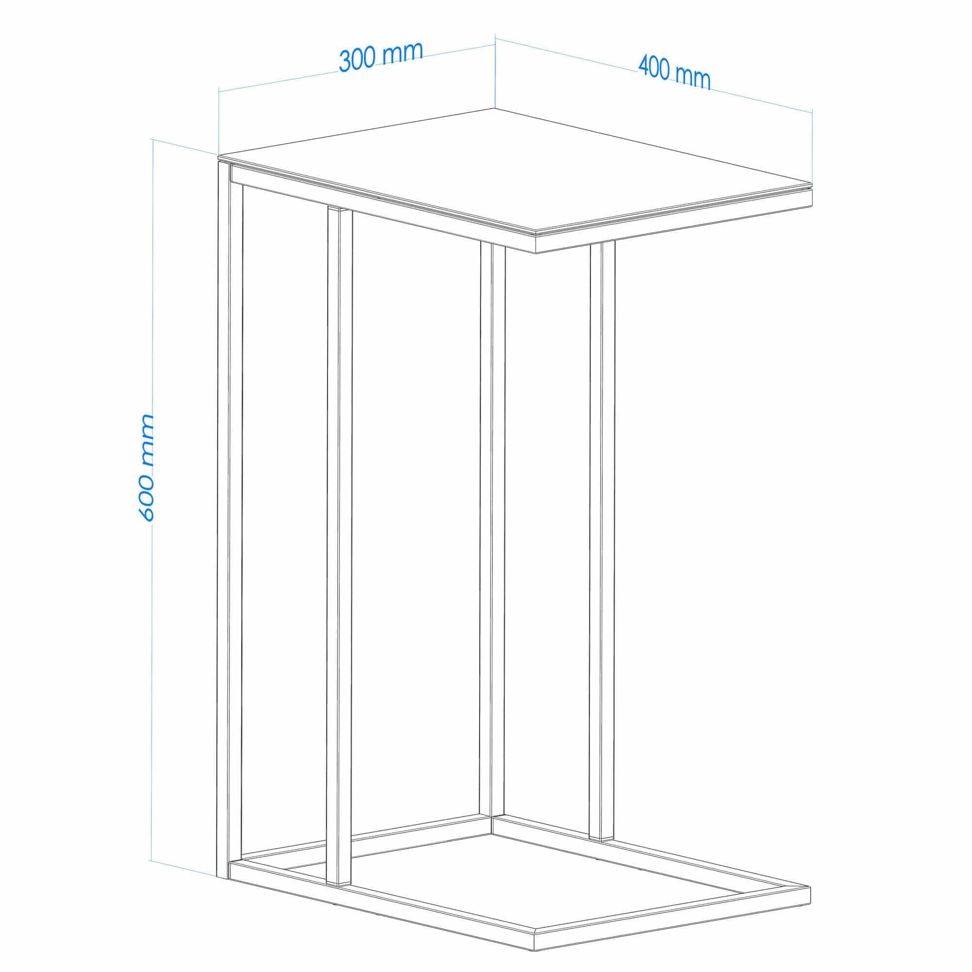 Alaska C - Smoked Glass - Beistelltisch Alaska C - Smoked Glass - Beistelltisch