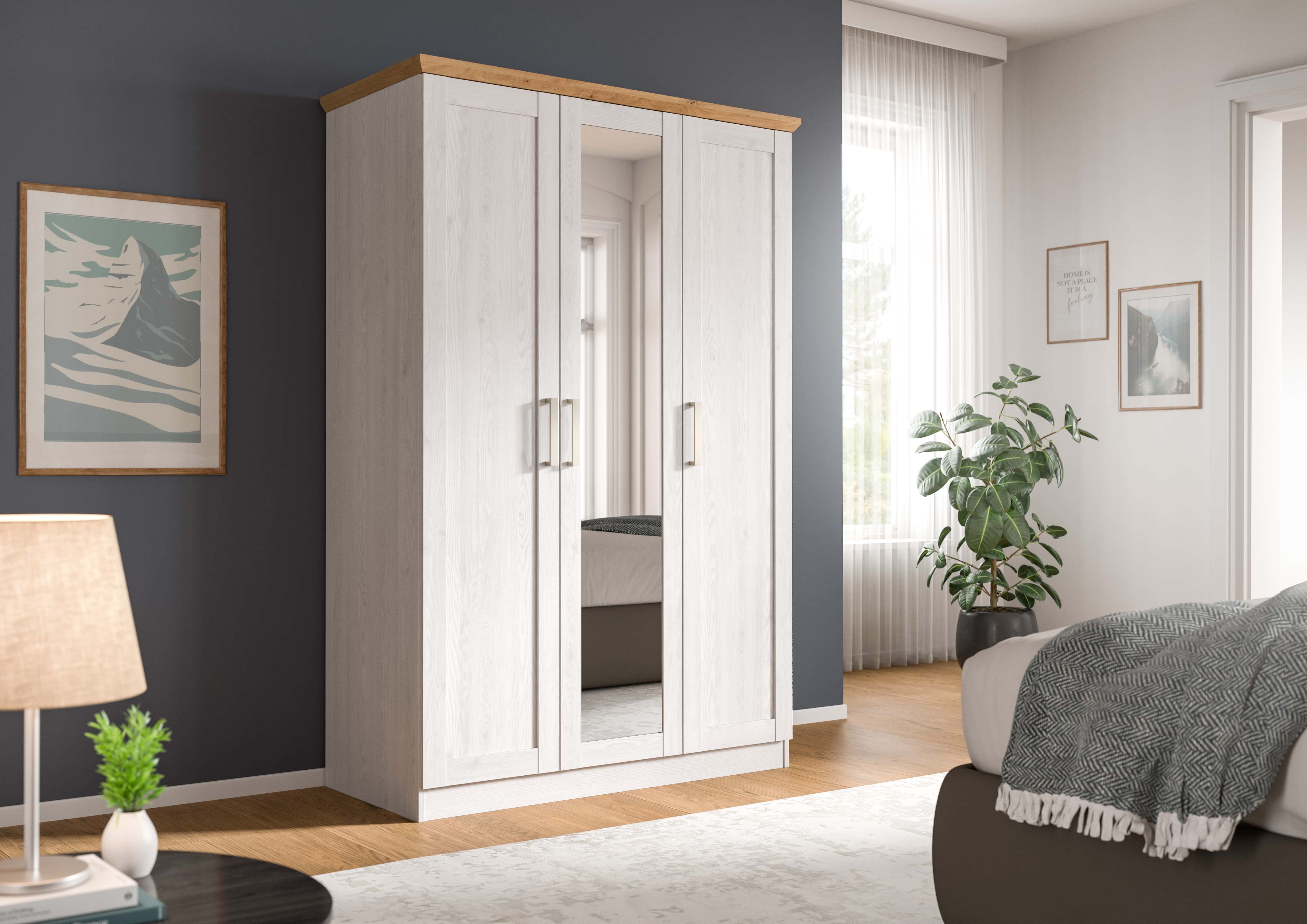 Florenz Kleiderschrank 3-türig