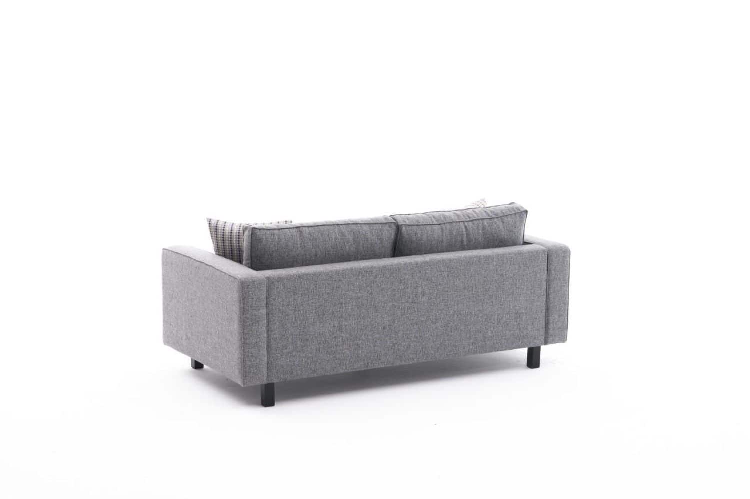 Kale 2-Sitzer Sofa von MyHomelando – mit Buchenholzgestell & Leinenoptik
