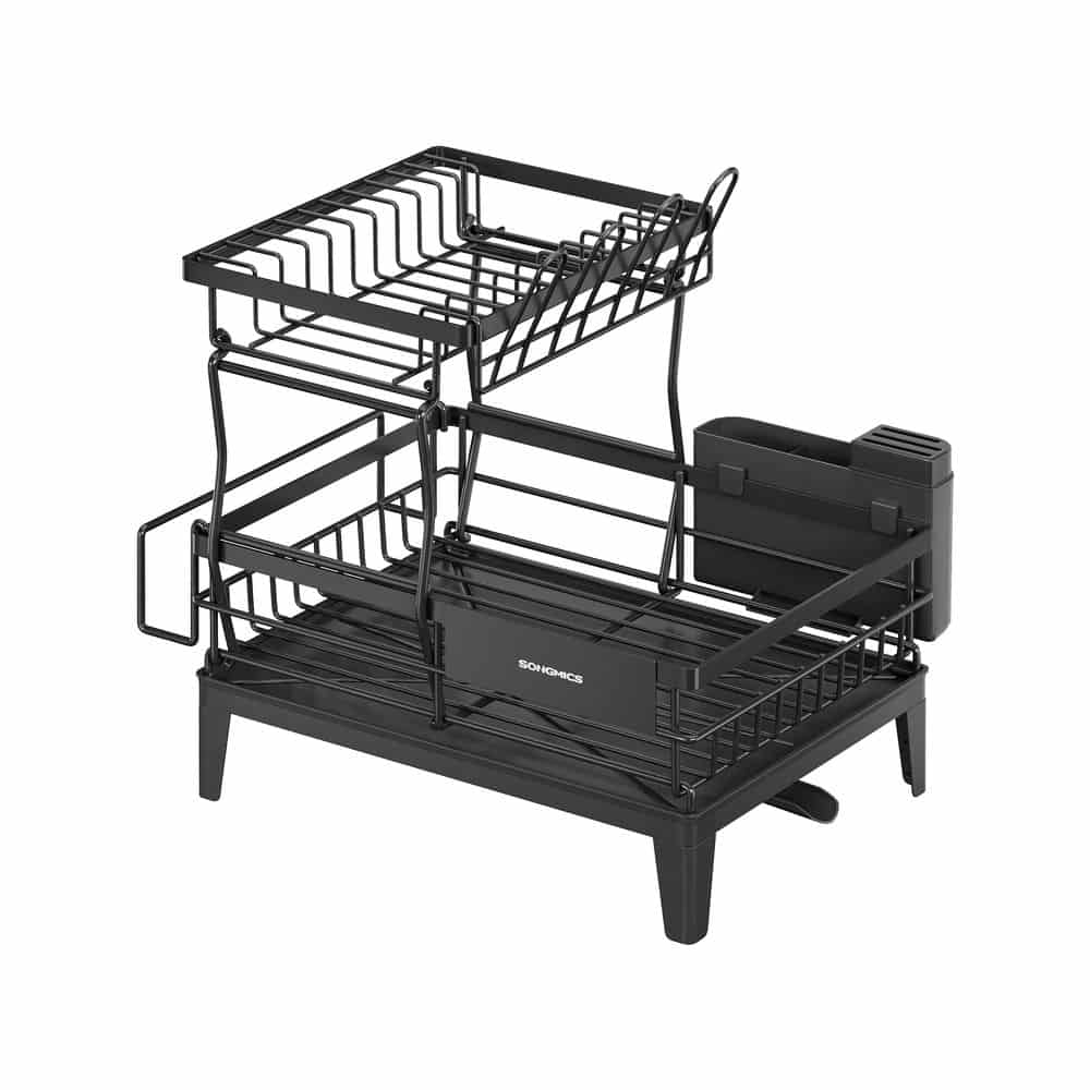 Geschirrabtropfständer mit zwei Ebenen für Geschirrabtropfständer mit zwei Ebenen für