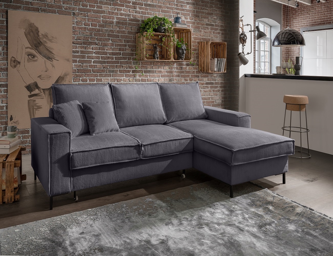 Ecksofa Rom – Die Wohlfühloase mit Schlaffunktion Ecksofa Rom – Die Wohlfühloase mit Schlaffunktion