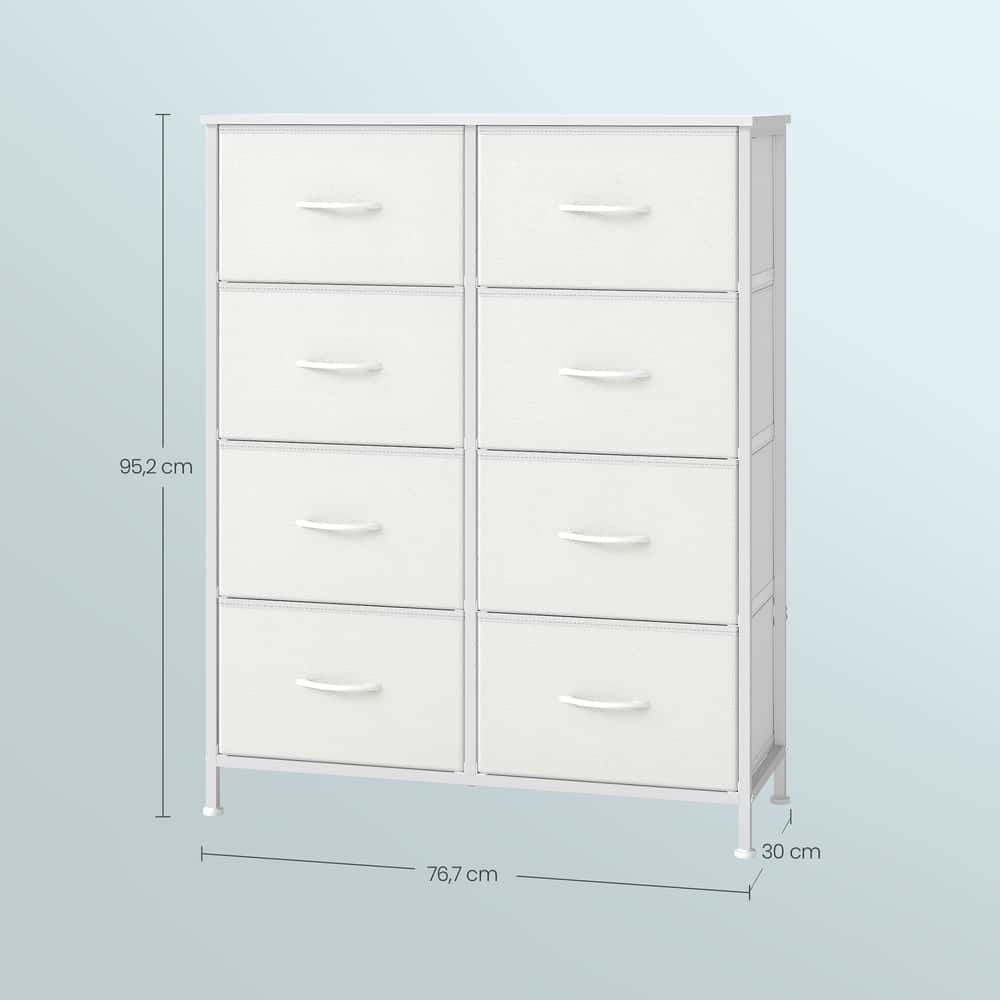 Kommode, Schrank, 8 Stoffschubladen