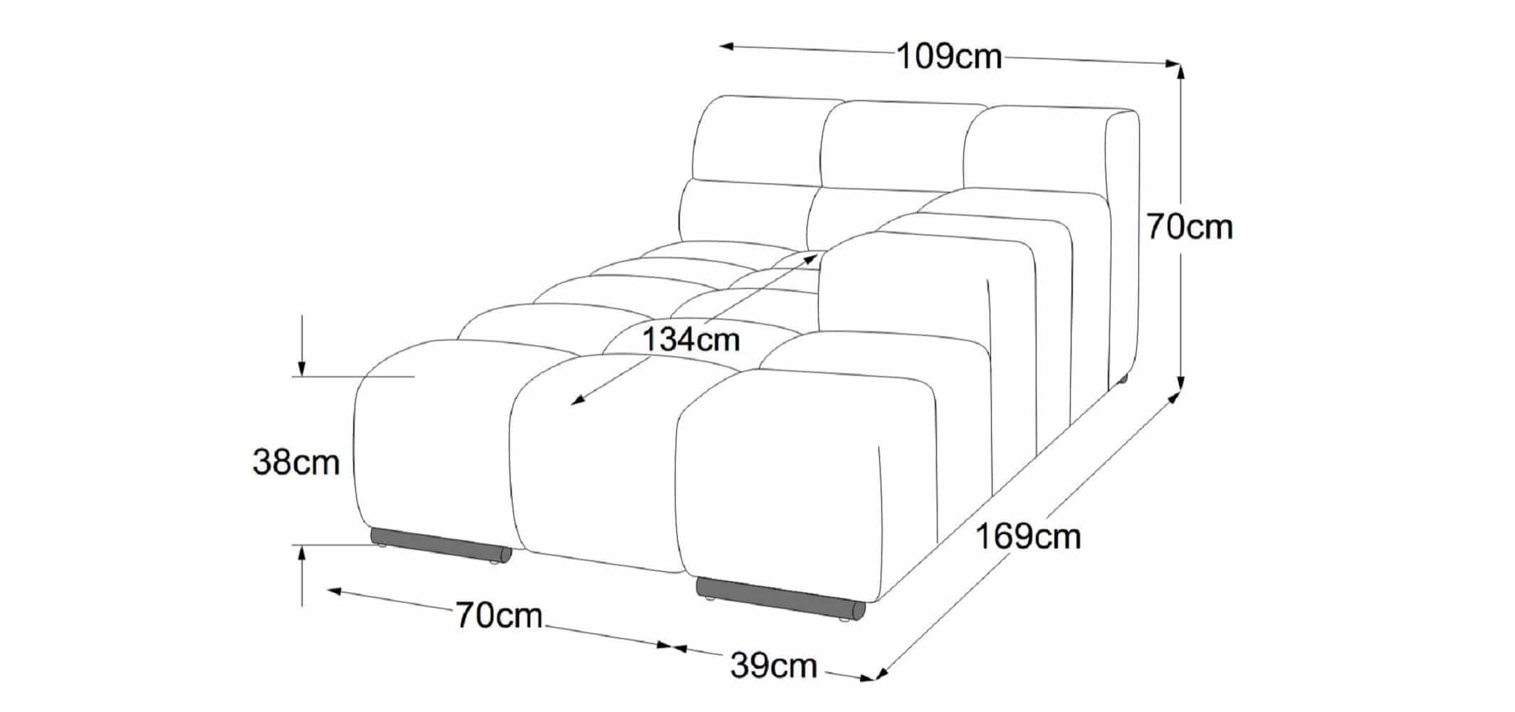 Ecksofa Forum im Velours-Stoff mit Sitztiefenverstellung - designwerk